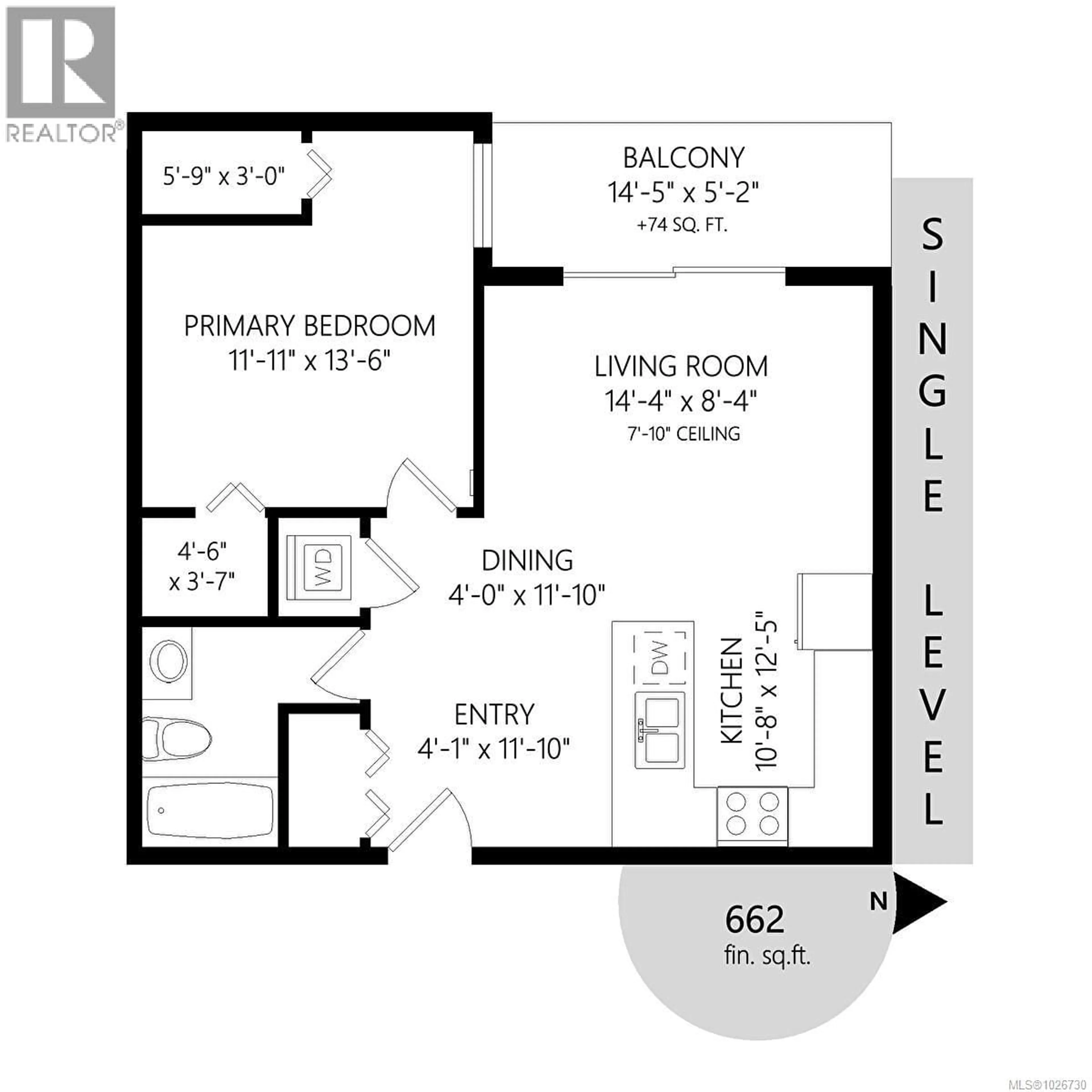 Floor plan for 312 - 1315 ESQUIMALT ROAD, Esquimalt British Columbia V9A3P5
