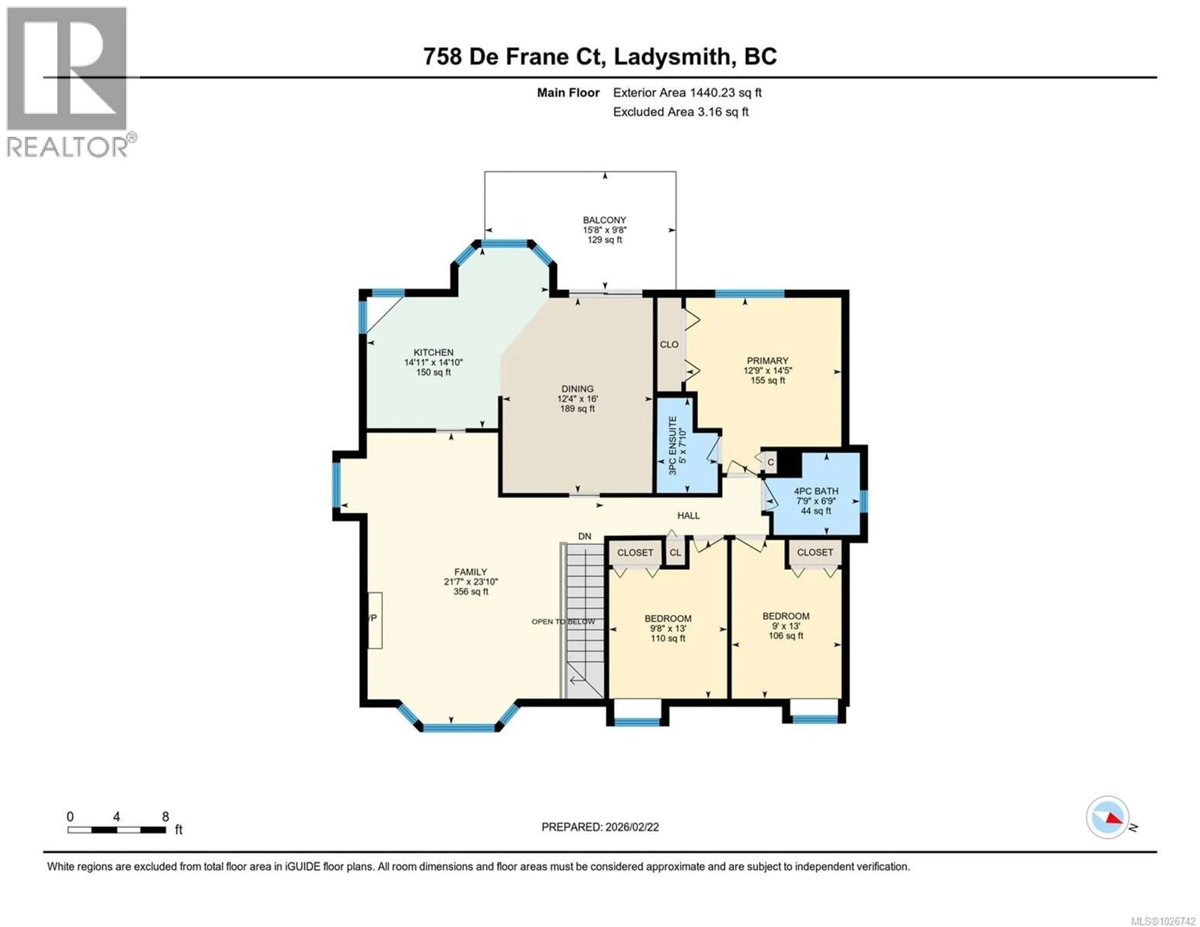 Floor plan for 758 DE FRANE COURT, Ladysmith British Columbia V9G1N9