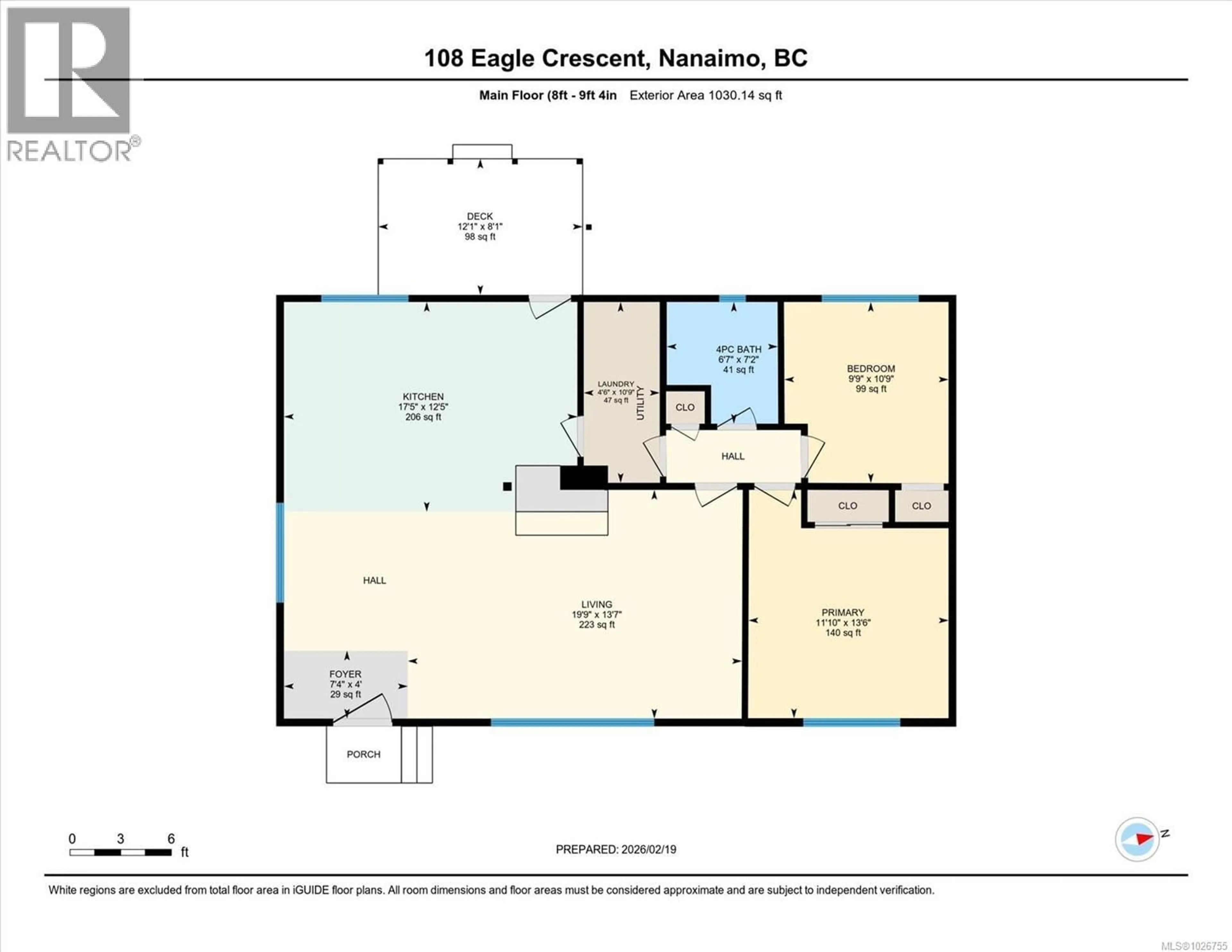 Floor plan for 108 EAGLE CRESCENT, Nanaimo British Columbia V9S2S6