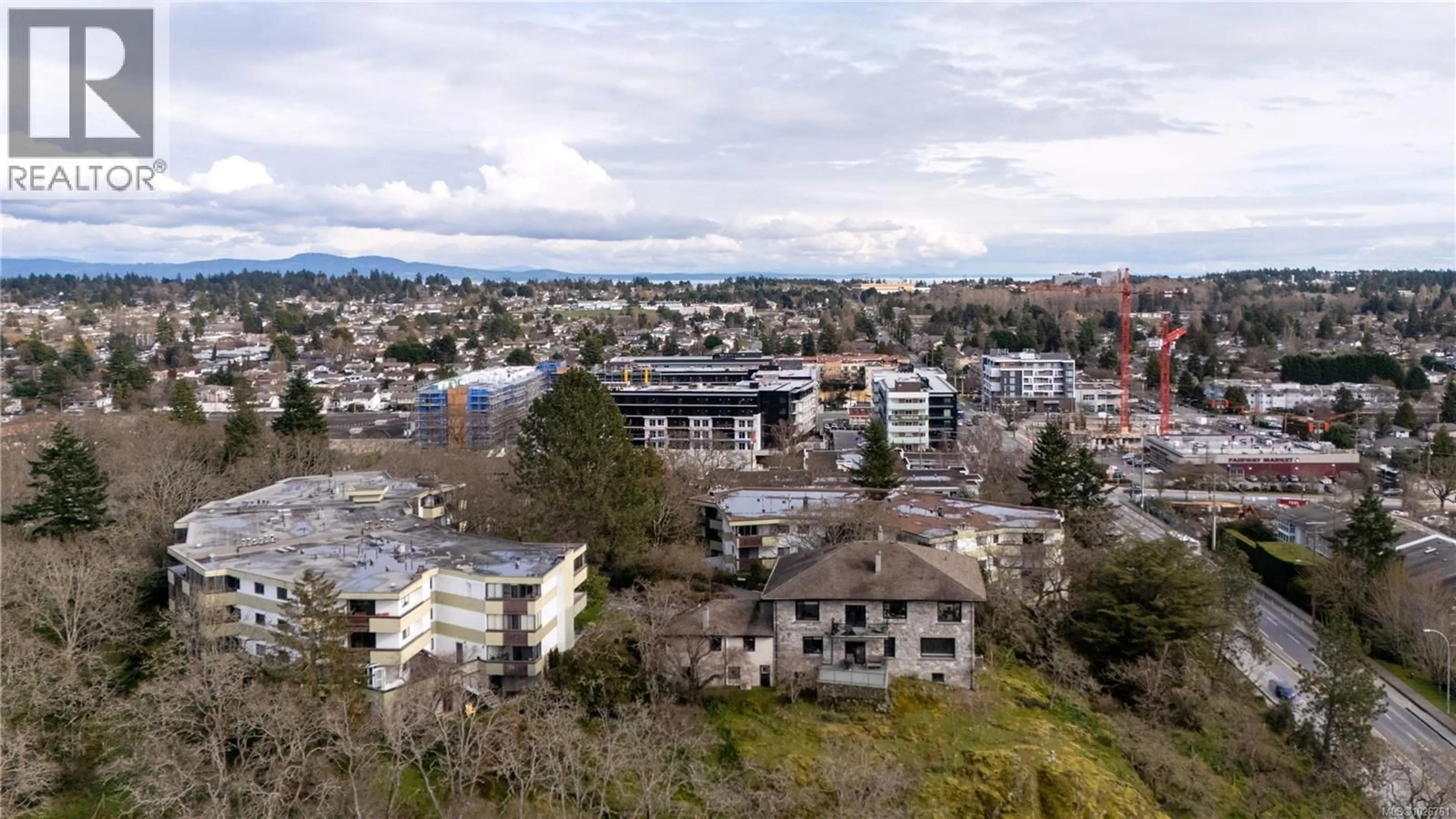 A pic from outside/outdoor area/front of a property/back of a property/a pic from drone, mountain view for 116 - 3962 CEDAR HILL ROAD, Saanich British Columbia V8N3B8