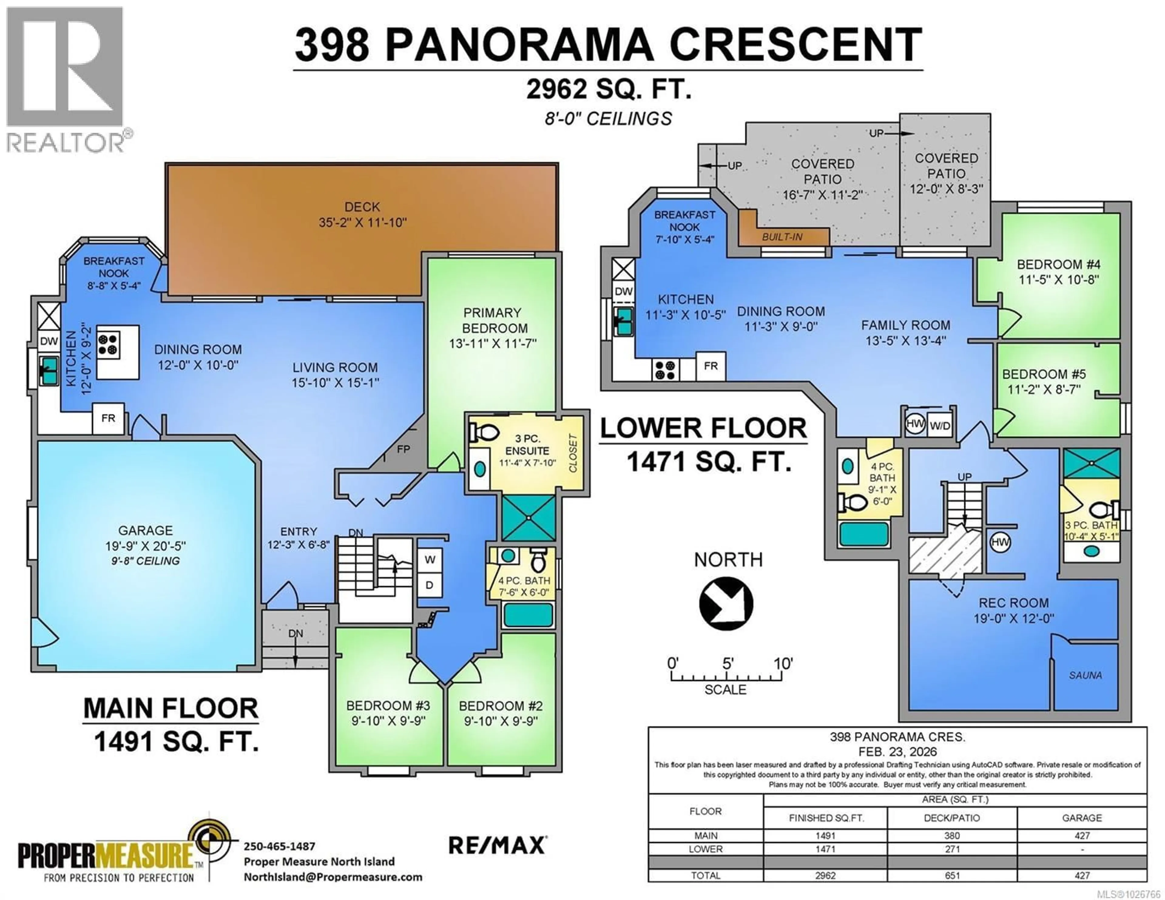 Floor plan for 398 PANORAMA CRESCENT, Courtenay British Columbia V9N6V2