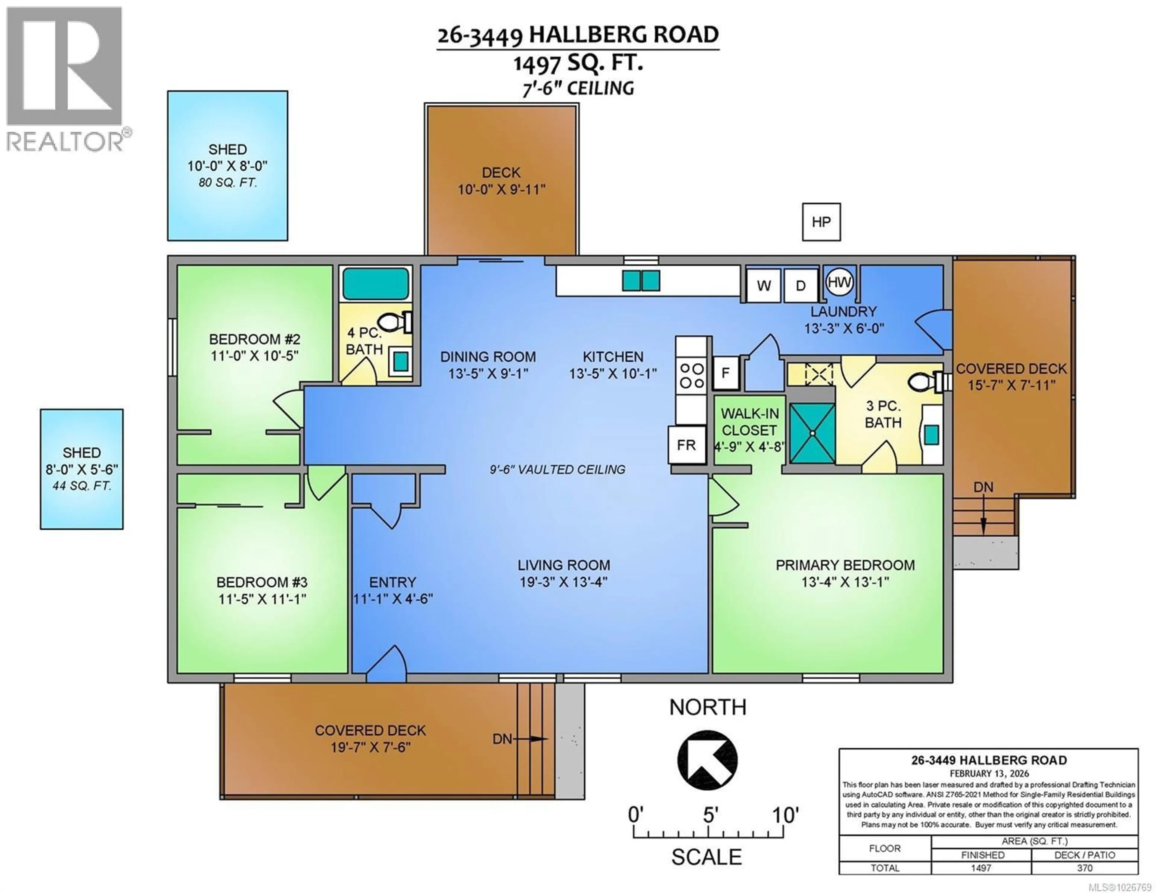 Floor plan for 26 - 3449 HALLBERG ROAD, Nanaimo British Columbia V9G1L2