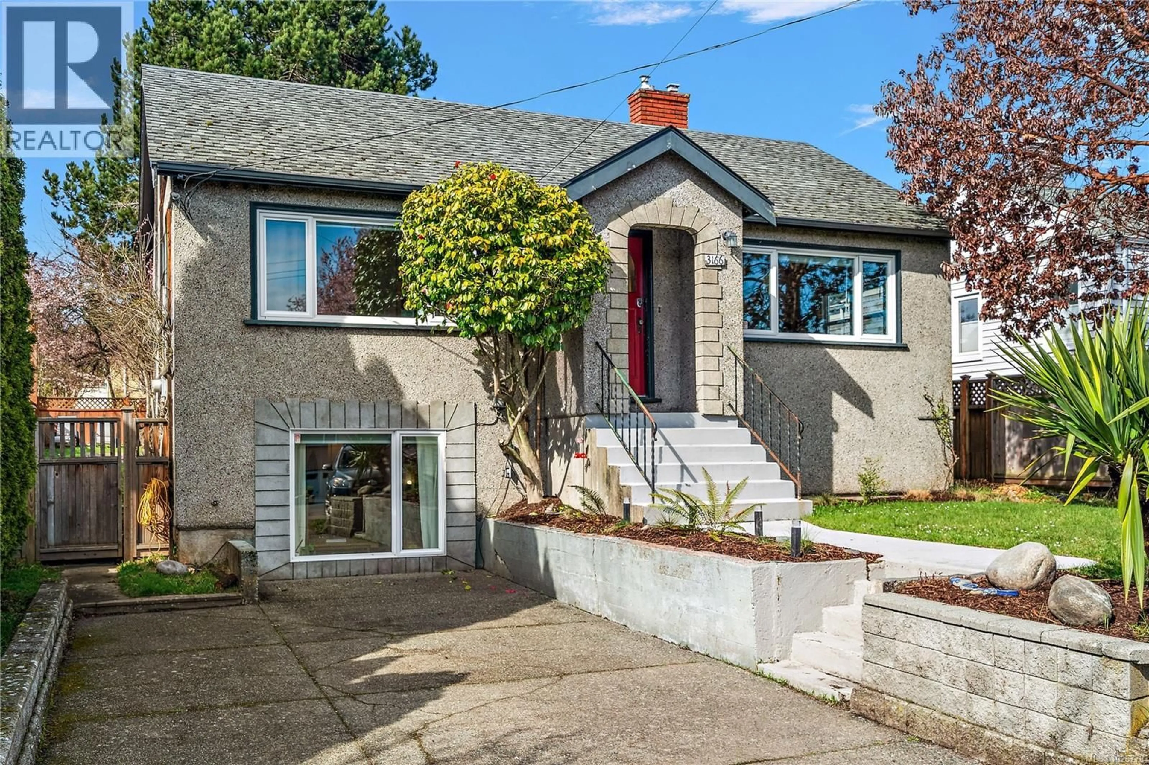 Home with brick exterior material, street for 3166 EARL GREY STREET, Saanich British Columbia V9A1W9