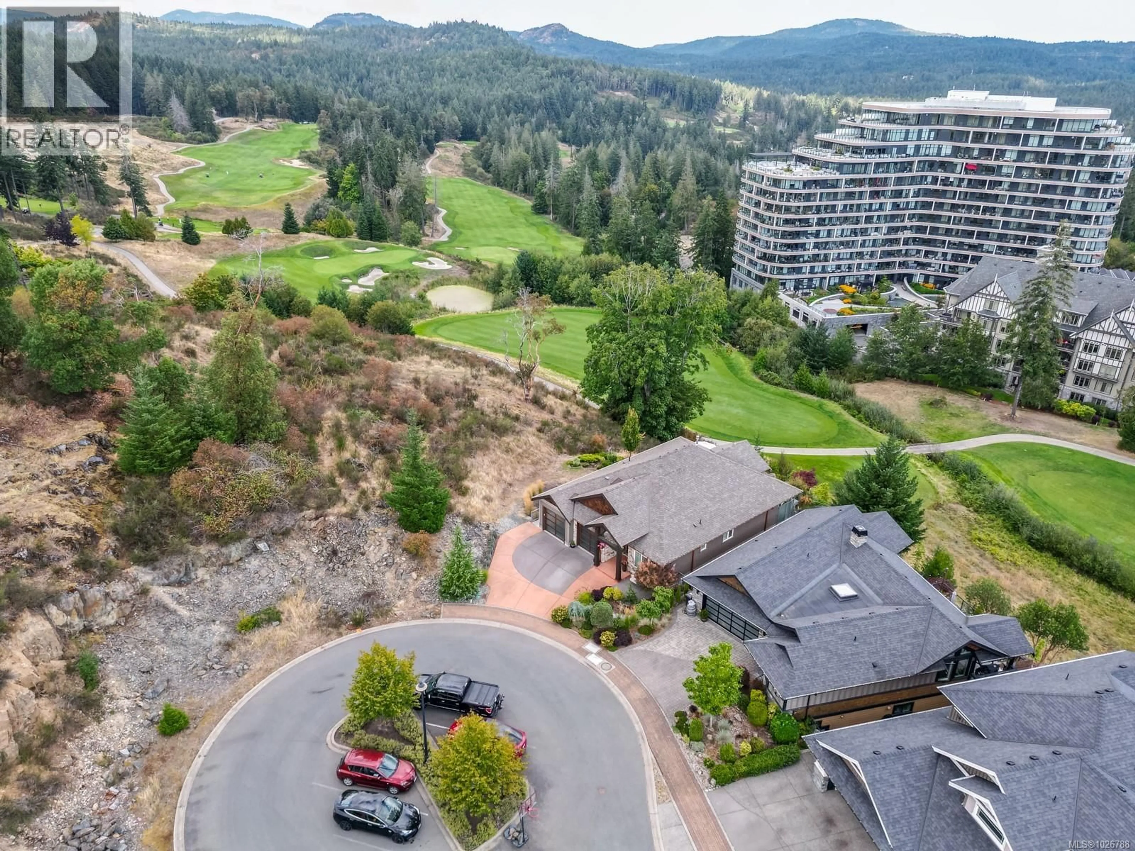 A pic from outside/outdoor area/front of a property/back of a property/a pic from drone, mountain view for 2027 HEDGESTONE LANE, Langford British Columbia V9B6V2