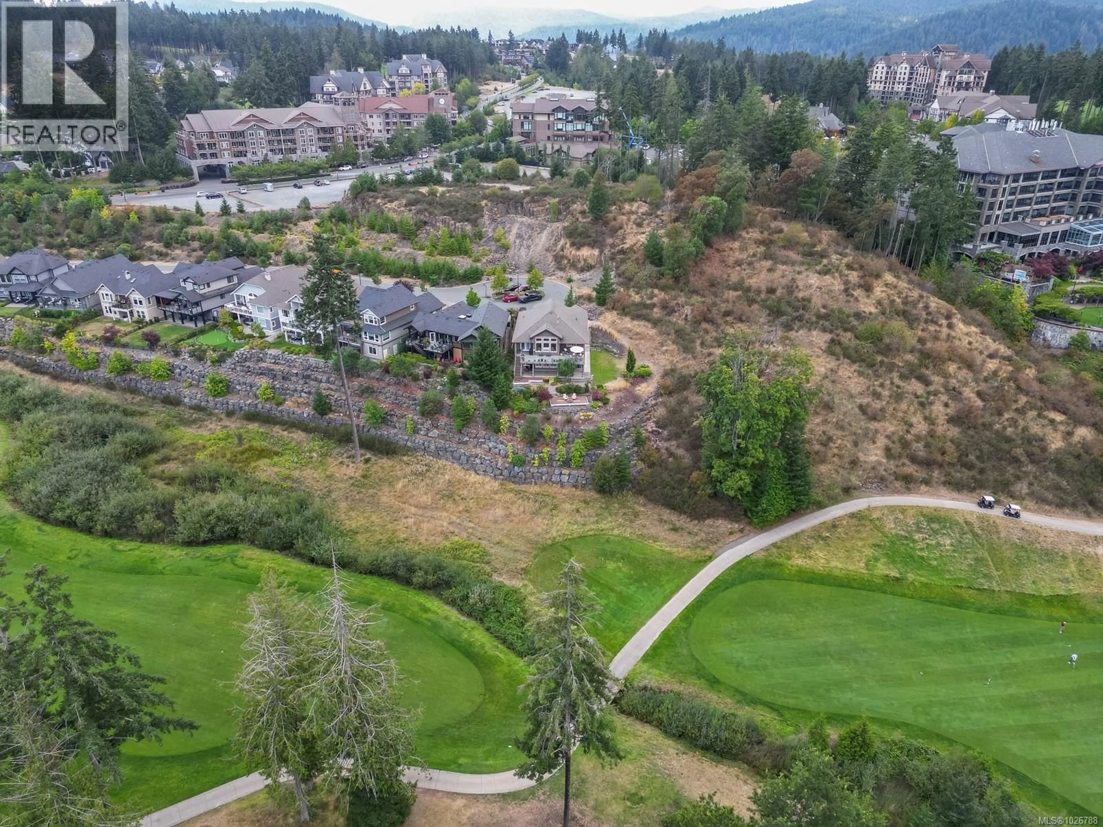 A pic from outside/outdoor area/front of a property/back of a property/a pic from drone, mountain view for 2027 HEDGESTONE LANE, Langford British Columbia V9B6V2
