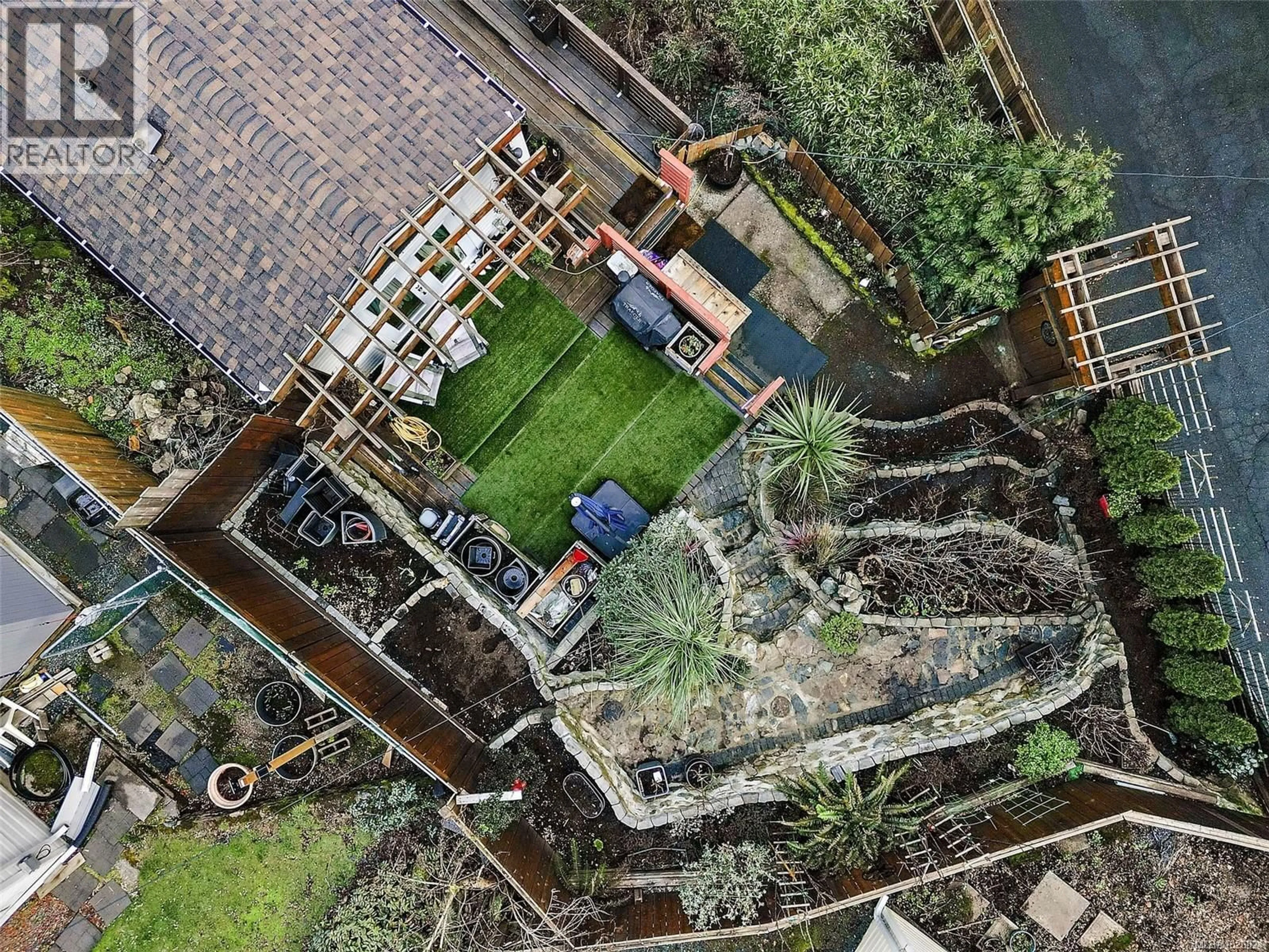 A pic from outside/outdoor area/front of a property/back of a property/a pic from drone, unknown for 131 - 2500 FLORENCE LAKE ROAD, Langford British Columbia V9B4H2