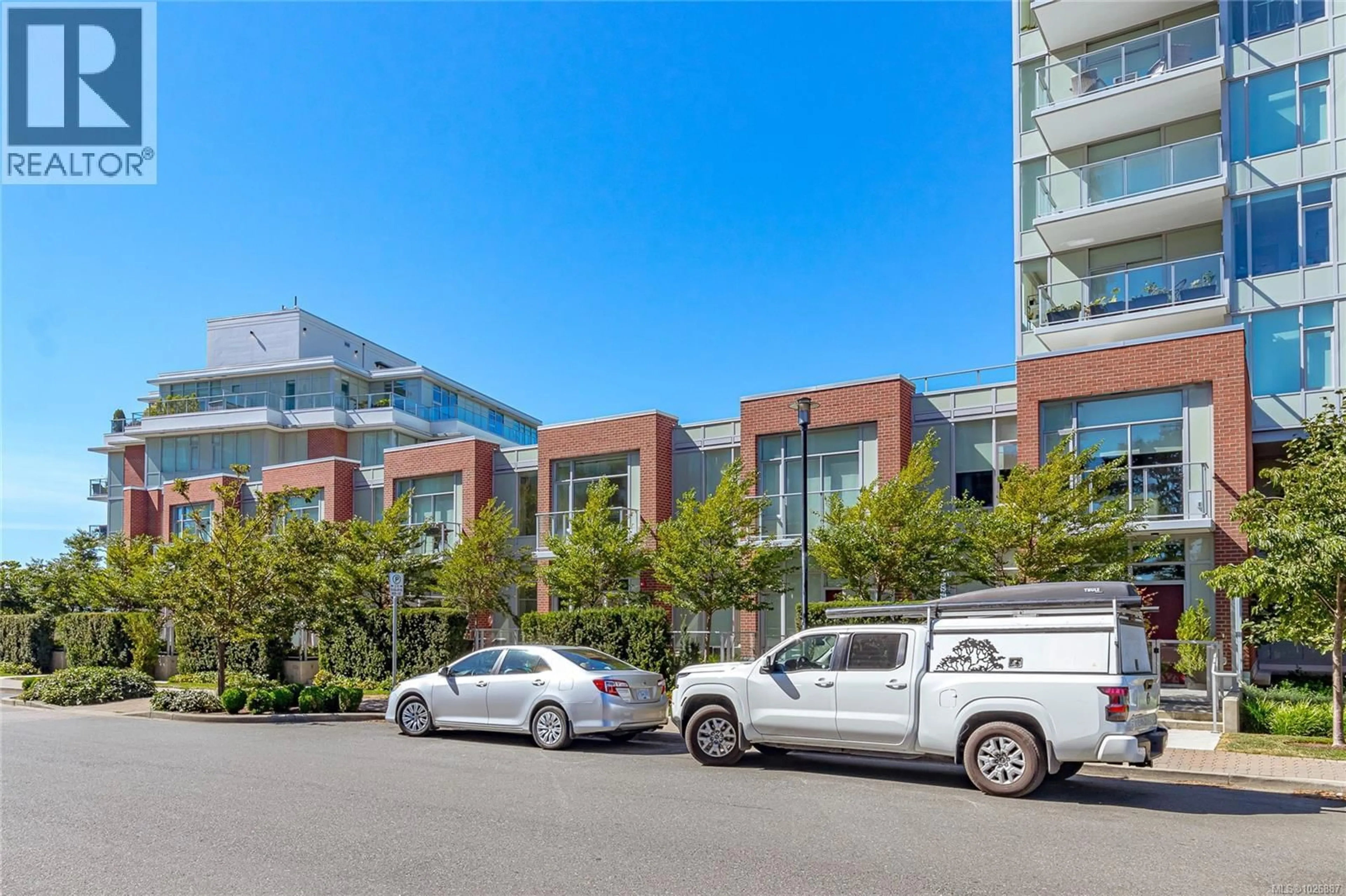 A pic from outside/outdoor area/front of a property/back of a property/a pic from drone, street for 104 - 70 SAGHALIE ROAD, Victoria British Columbia V9A0G9