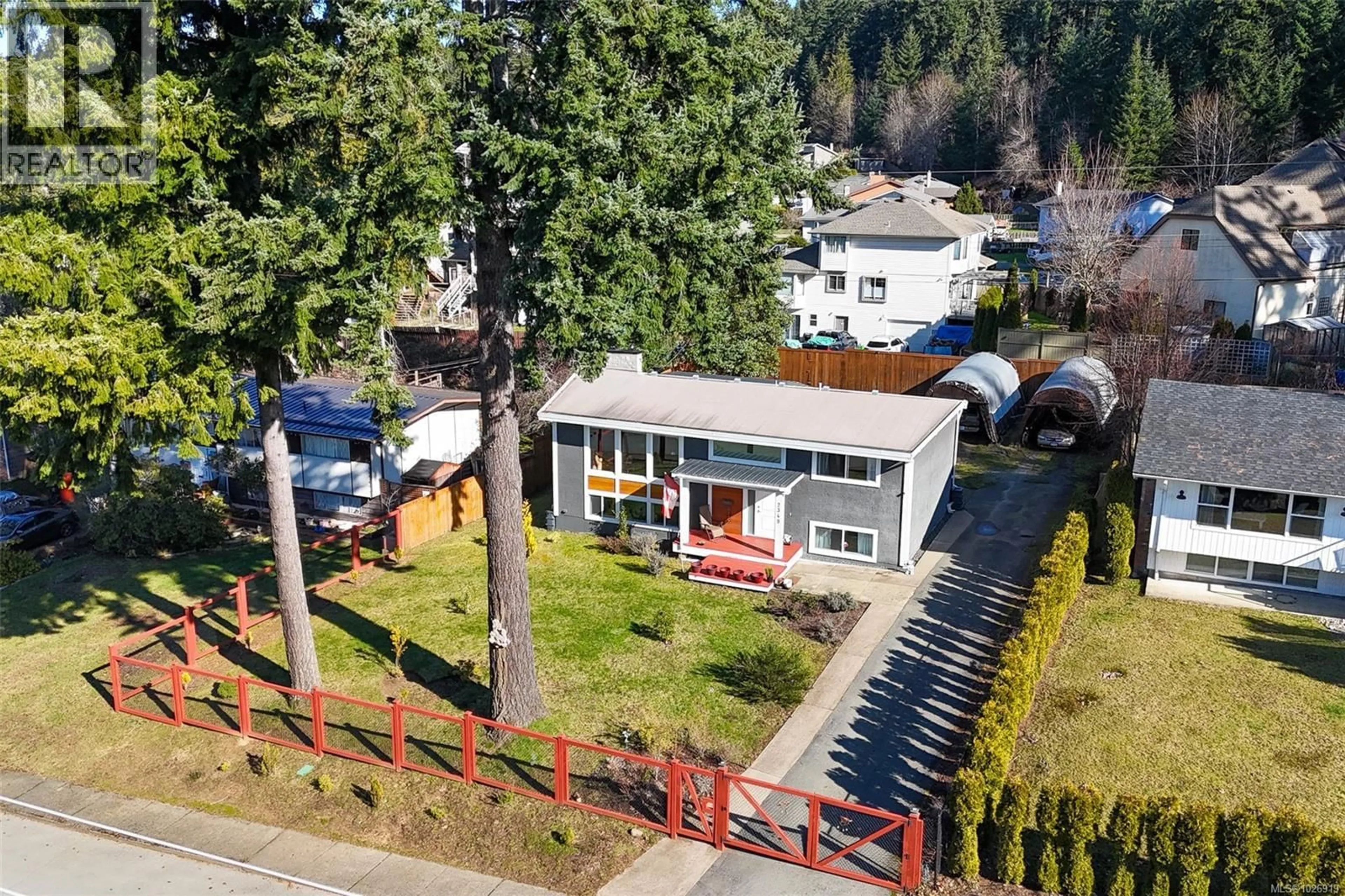 A pic from outside/outdoor area/front of a property/back of a property/a pic from drone, street for 2349 ANDERSON AVENUE, Port Alberni British Columbia V9Y2W7
