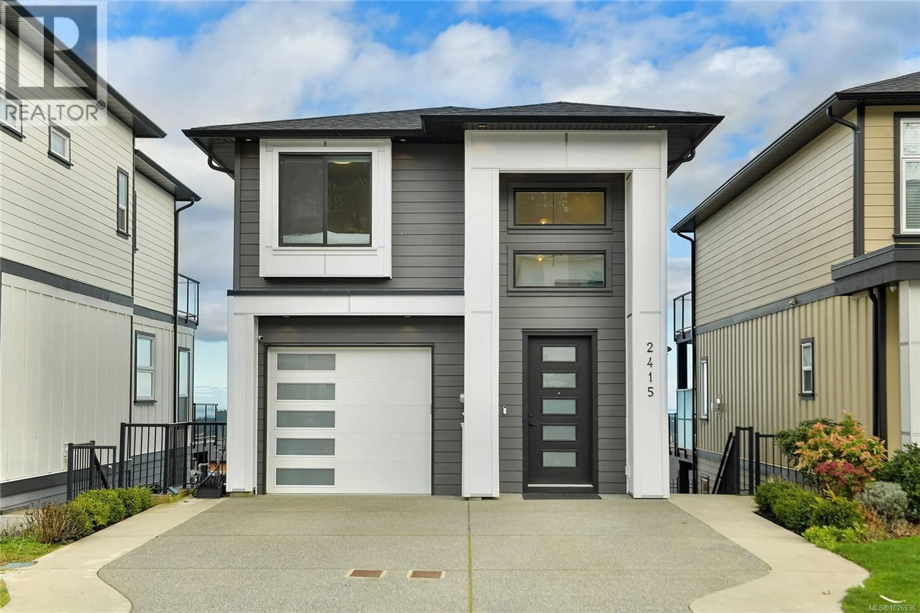 Home with vinyl exterior material, street for 2415 AZURITE CRESCENT, Langford British Columbia V9B0Z6