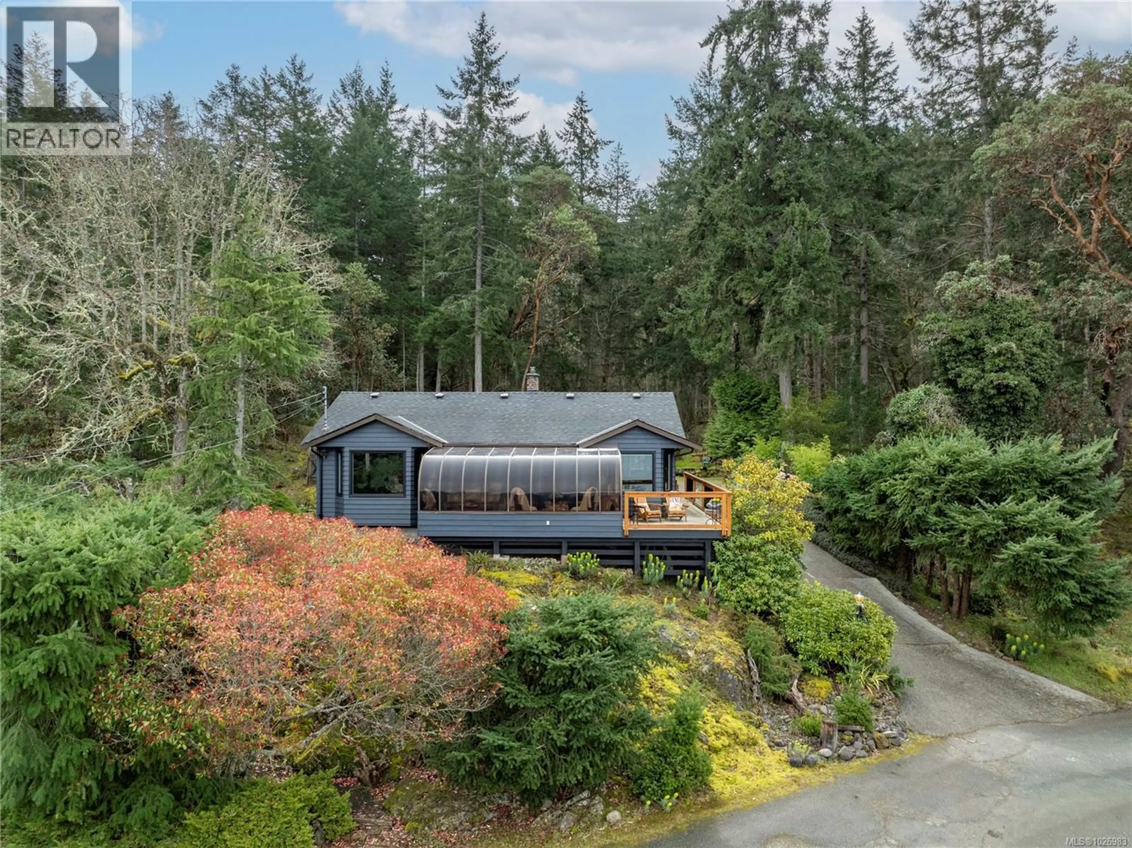 A pic from outside/outdoor area/front of a property/back of a property/a pic from drone, forest/trees view for 3141 SWALLOW CRESCENT, Nanoose Bay British Columbia V9P9J2