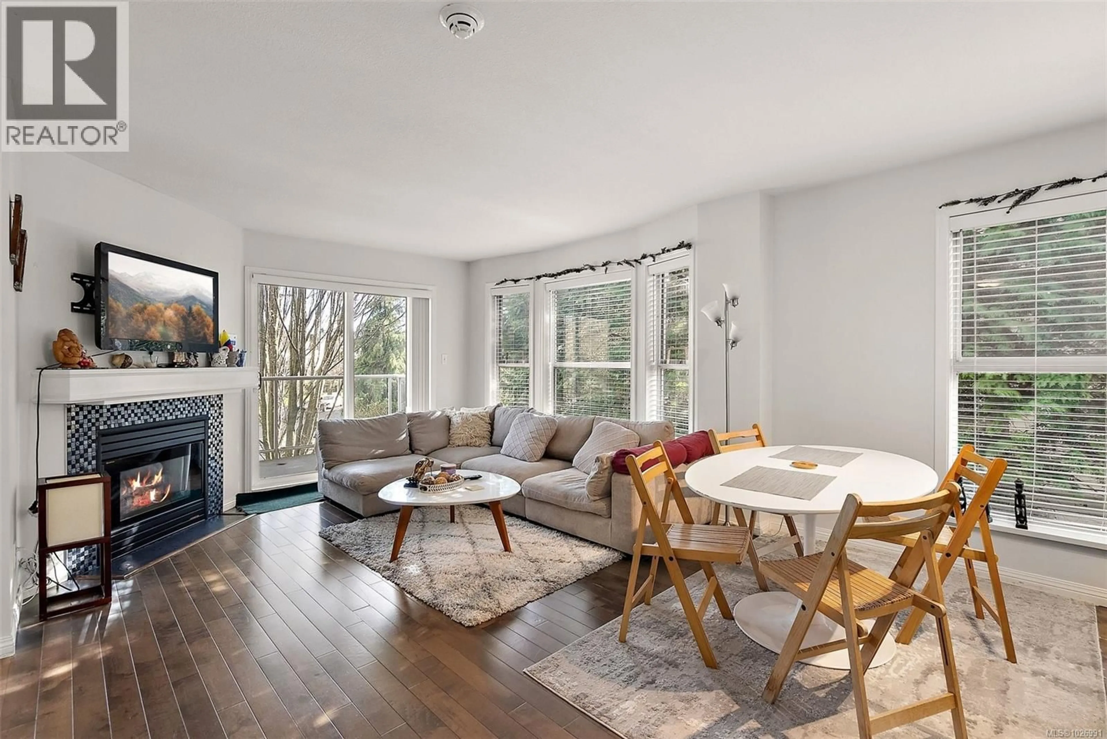 Living room with furniture, wood/laminate floor for 302 - 1710 FORT STREET, Victoria British Columbia V8R1J2