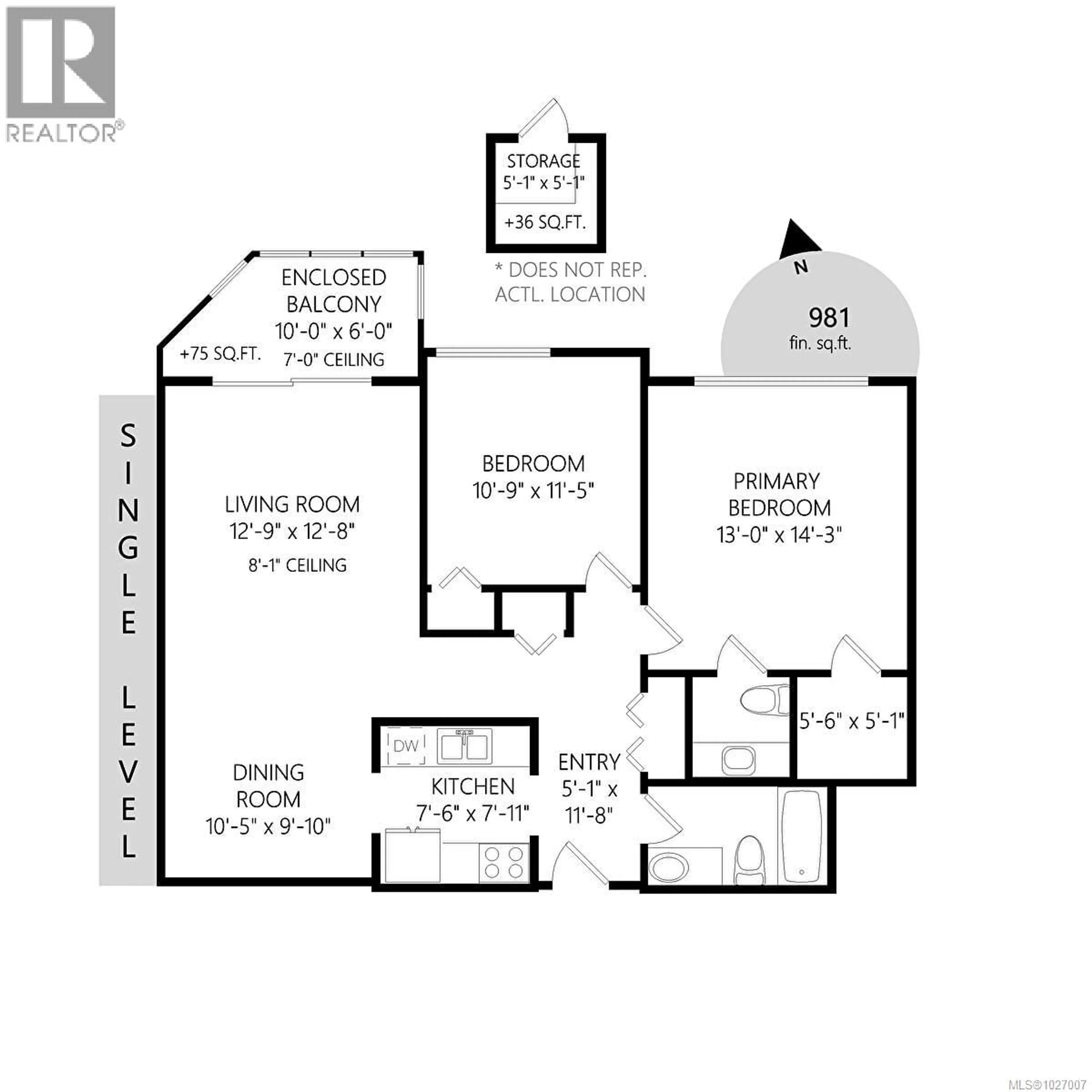 Floor plan for 405 - 1145 HILDA STREET, Victoria British Columbia V8V2Z5