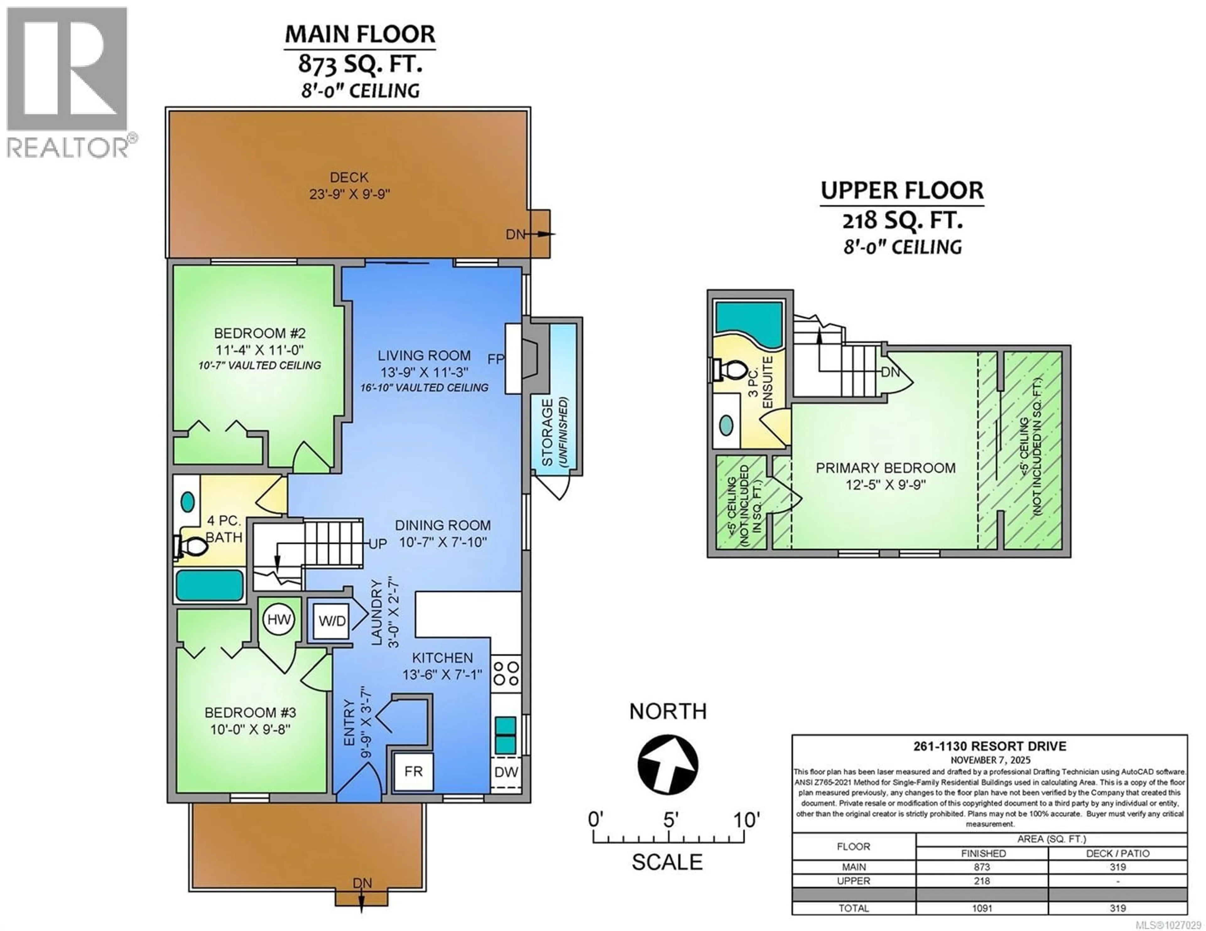 Floor plan for 261 - 1130 RESORT DRIVE, Parksville British Columbia V9P2E3
