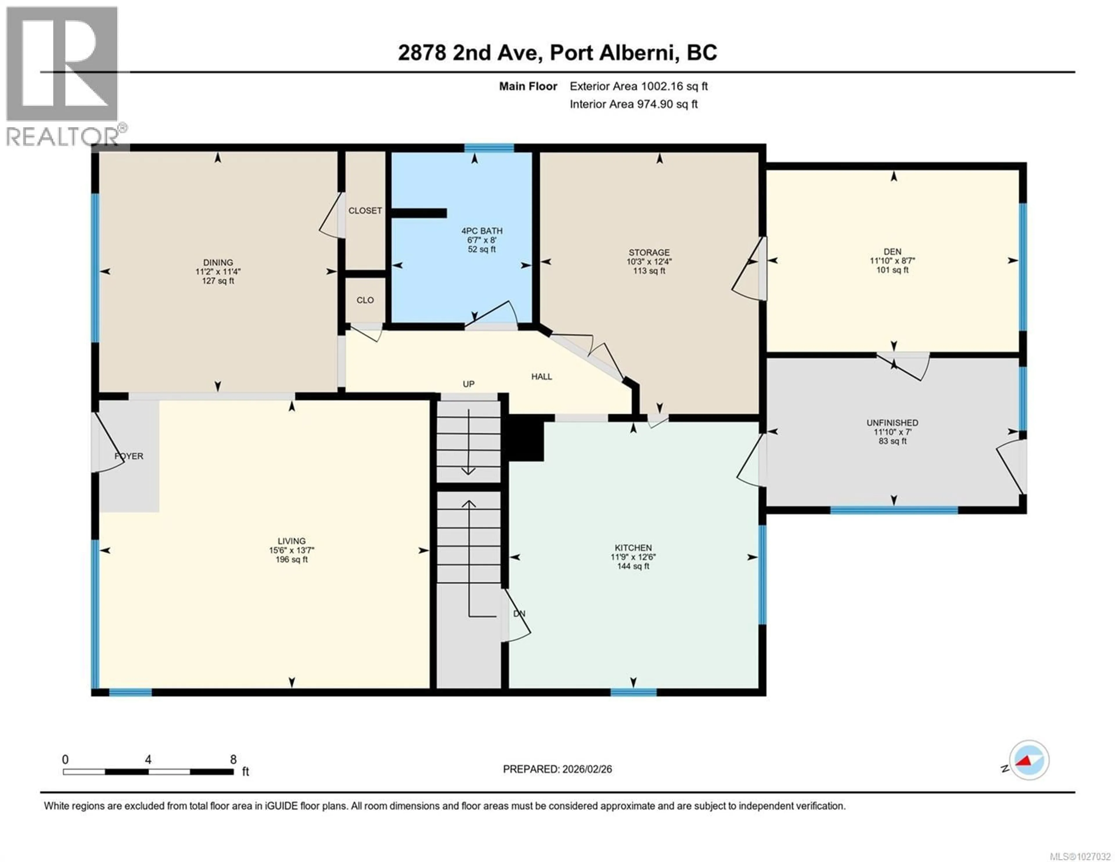 Floor plan for 2878 2ND AVENUE, Port Alberni British Columbia V9Y1Z5