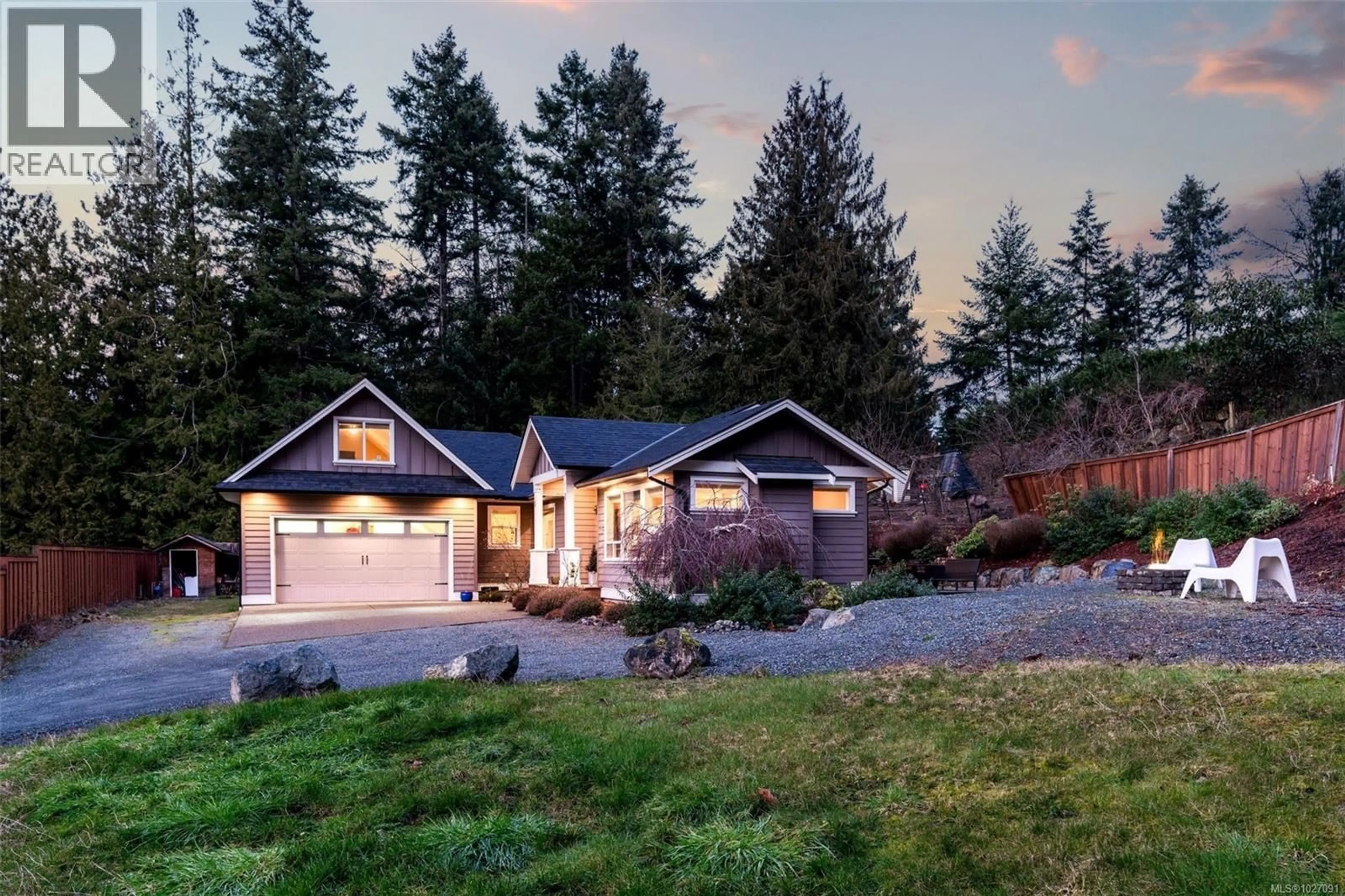 Home with vinyl exterior material, mountain view for 2629 SHAWNIGAN LAKE ROAD, Shawnigan Lake British Columbia V0R2W2