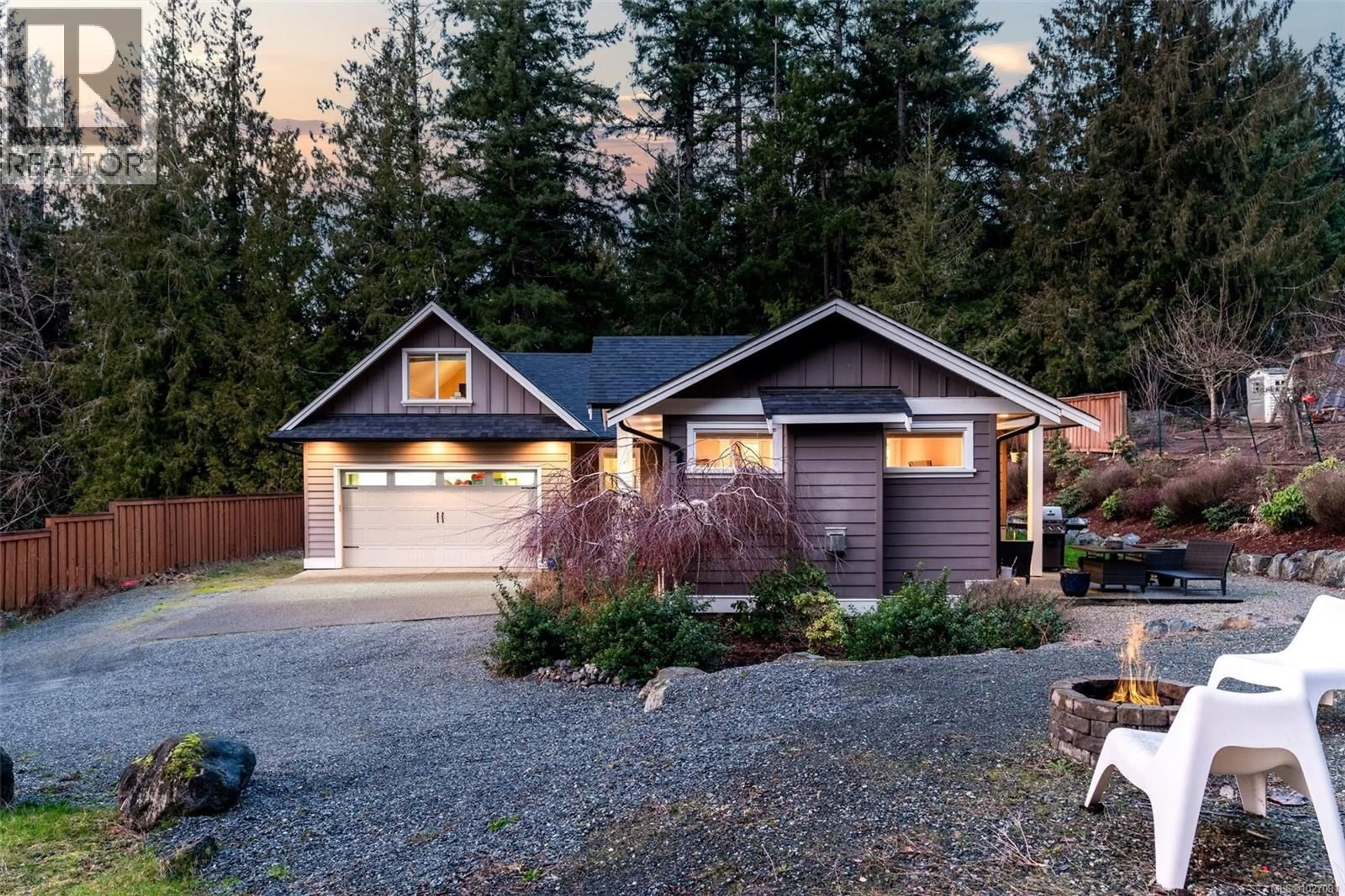 Home with vinyl exterior material, street for 2629 SHAWNIGAN LAKE ROAD, Shawnigan Lake British Columbia V0R2W2