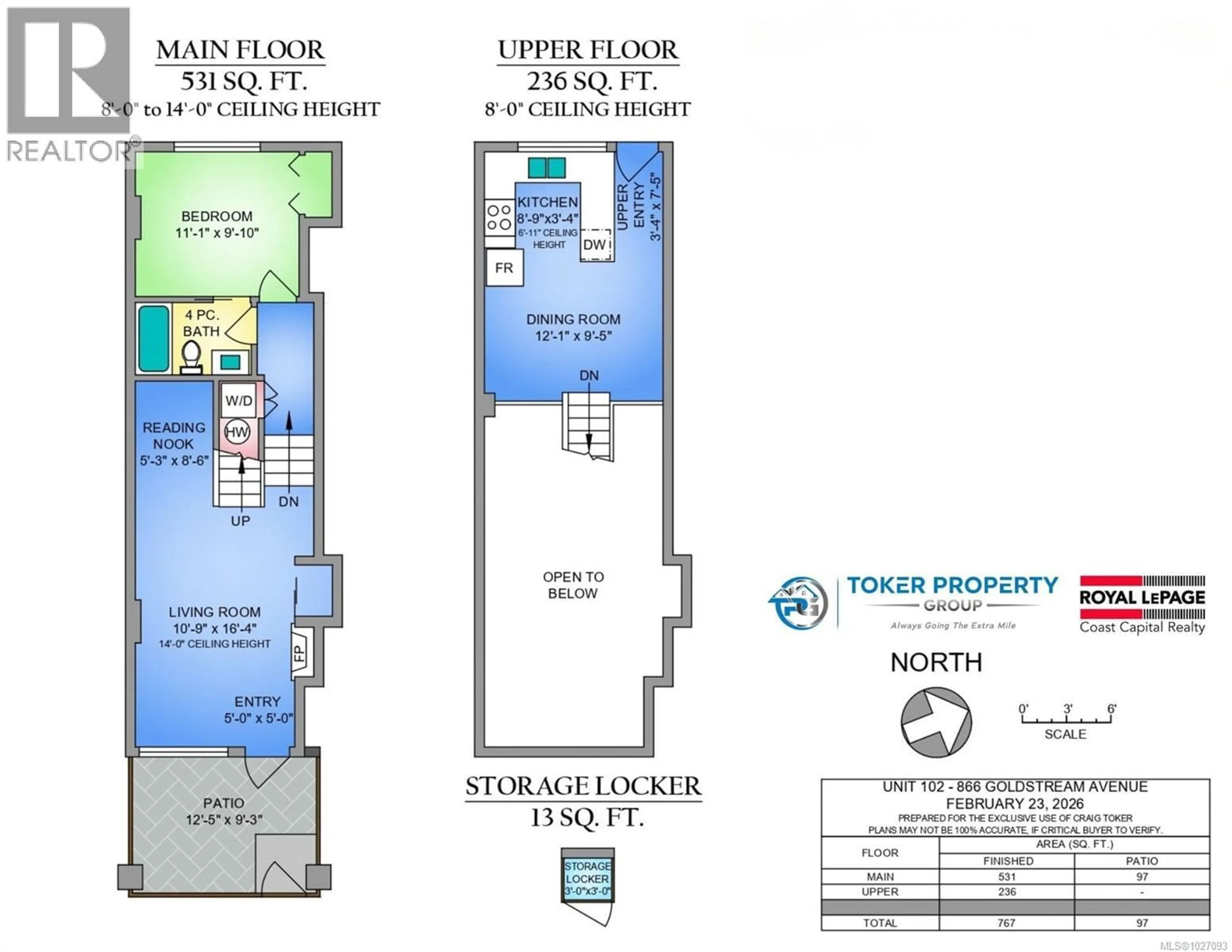Floor plan for 102 - 866 GOLDSTREAM AVENUE, Langford British Columbia V9B2X9