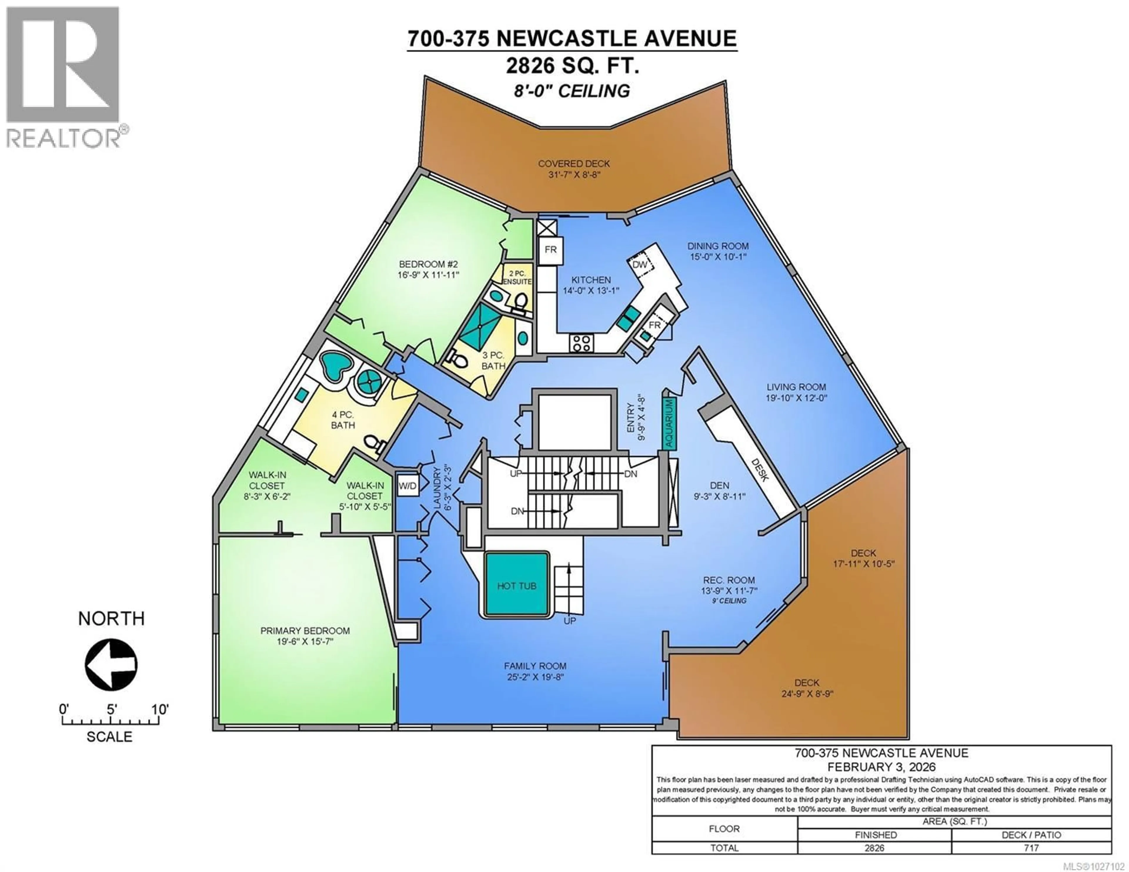 Floor plan for 700 - 375 NEWCASTLE AVENUE, Nanaimo British Columbia V9S4H9