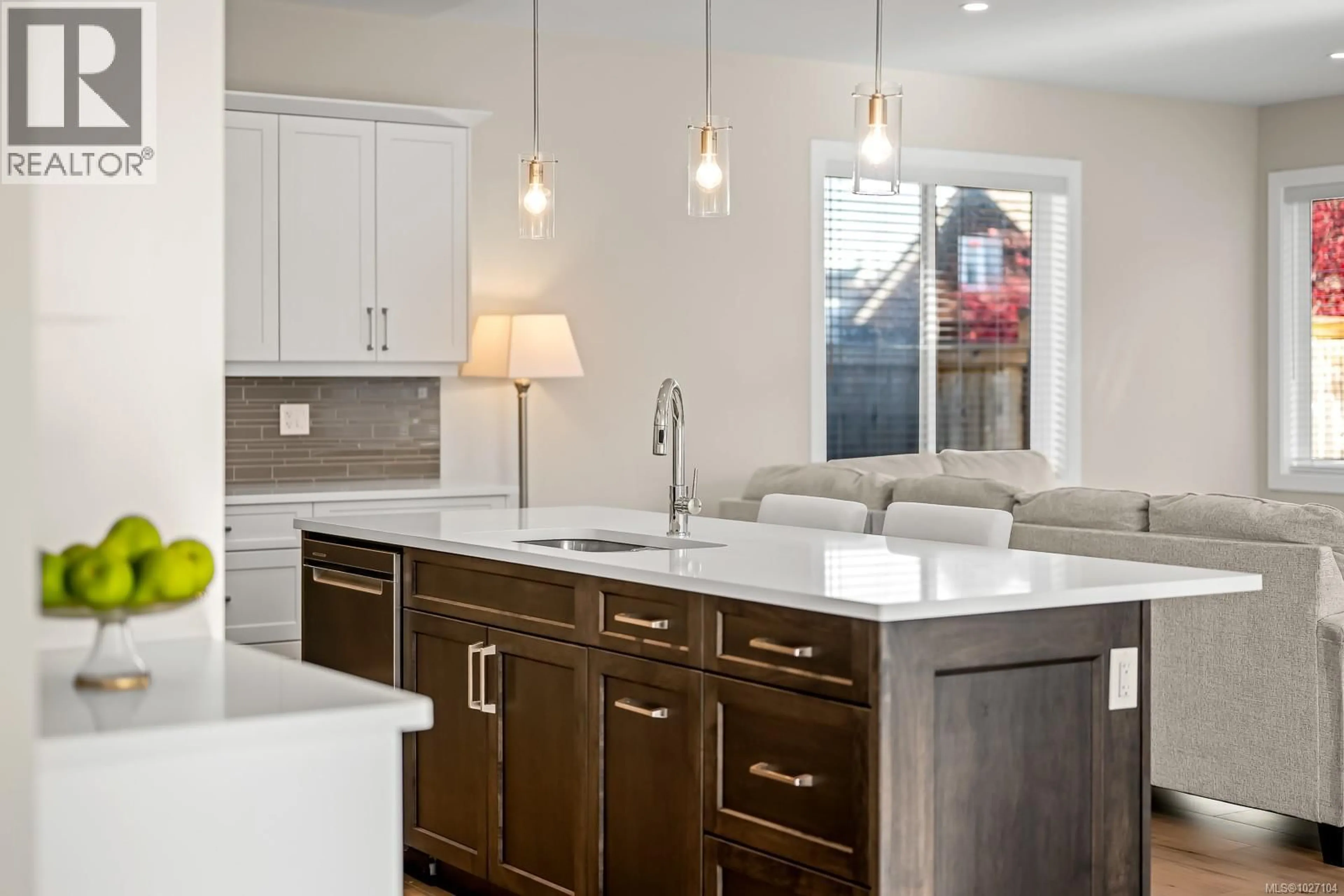 Contemporary kitchen, ceramic/tile floor for 499 TORRENCE ROAD, Comox British Columbia V9M3G7