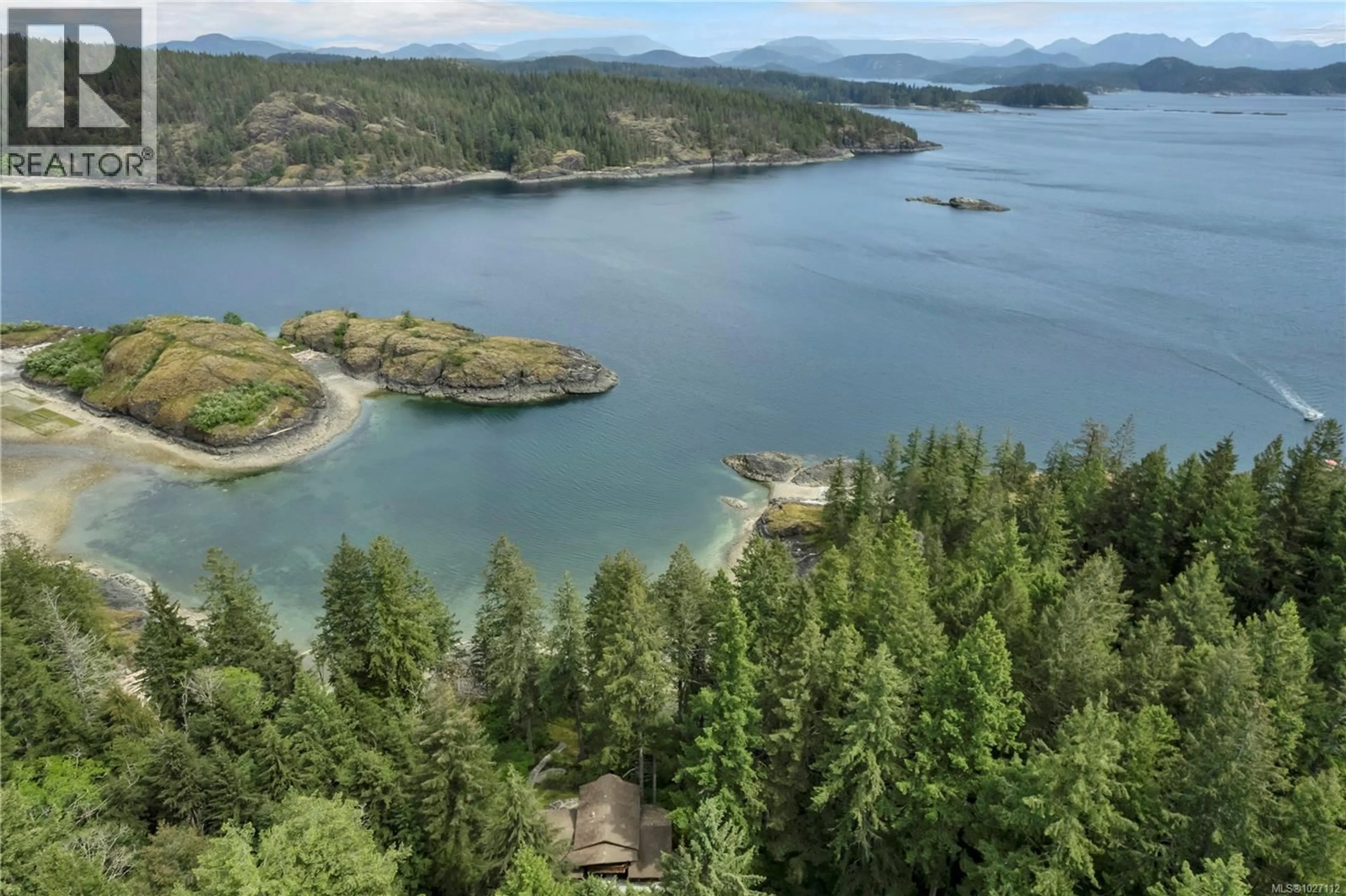 A pic from outside/outdoor area/front of a property/back of a property/a pic from drone, water/lake/river/ocean view for 1747 HYACINTHE BAY ROAD, Quadra Island British Columbia V0P1H0