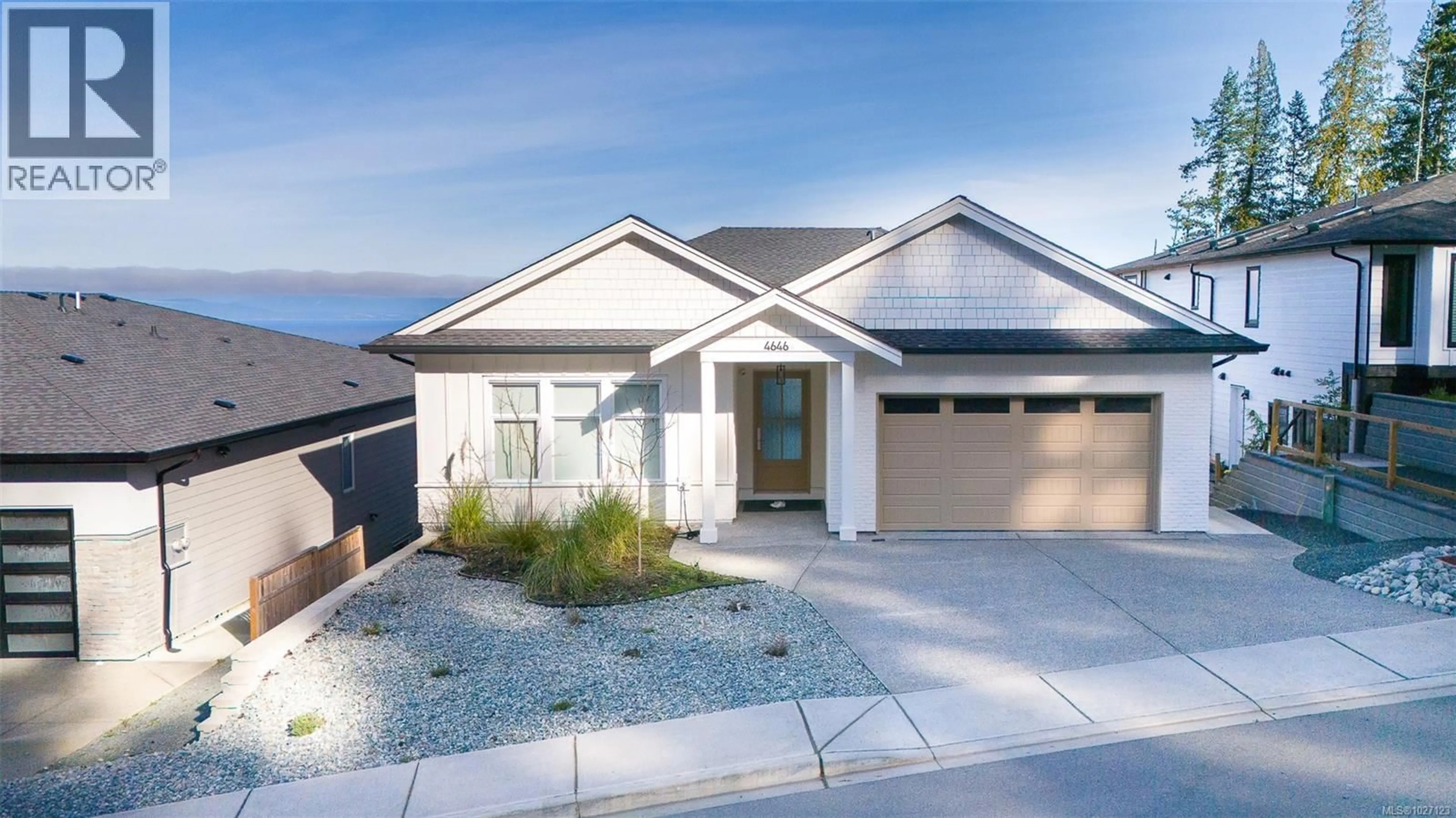 Home with vinyl exterior material, street for 4646 AMBIENCE DRIVE, Nanaimo British Columbia V9T0L3