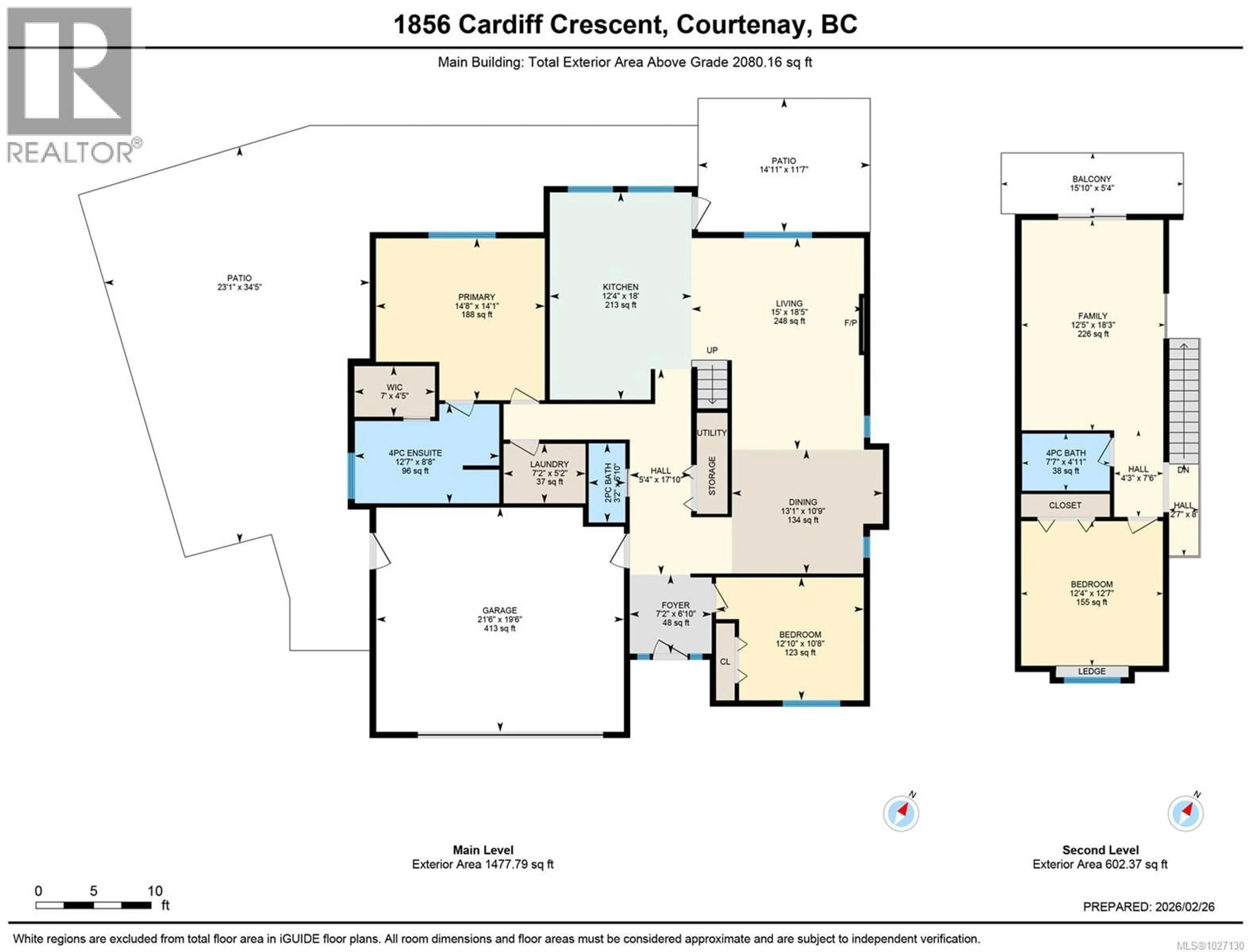 Floor plan for 1856 CARDIFF CRESCENT, Courtenay British Columbia V9N3Z5