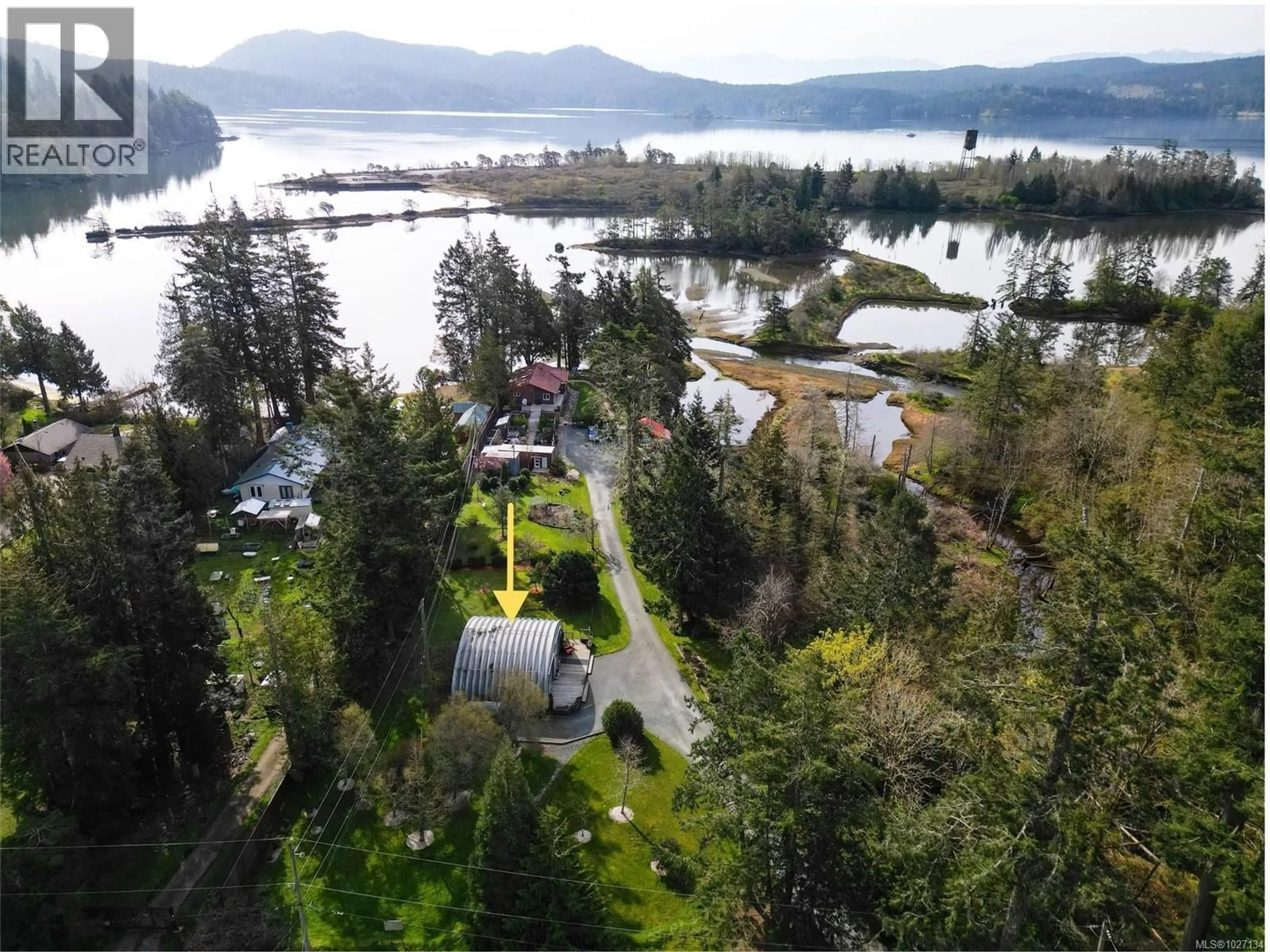 A pic from outside/outdoor area/front of a property/back of a property/a pic from drone, water/lake/river/ocean view for 5523 CROYDON PLACE, Sooke British Columbia V9Z0C7