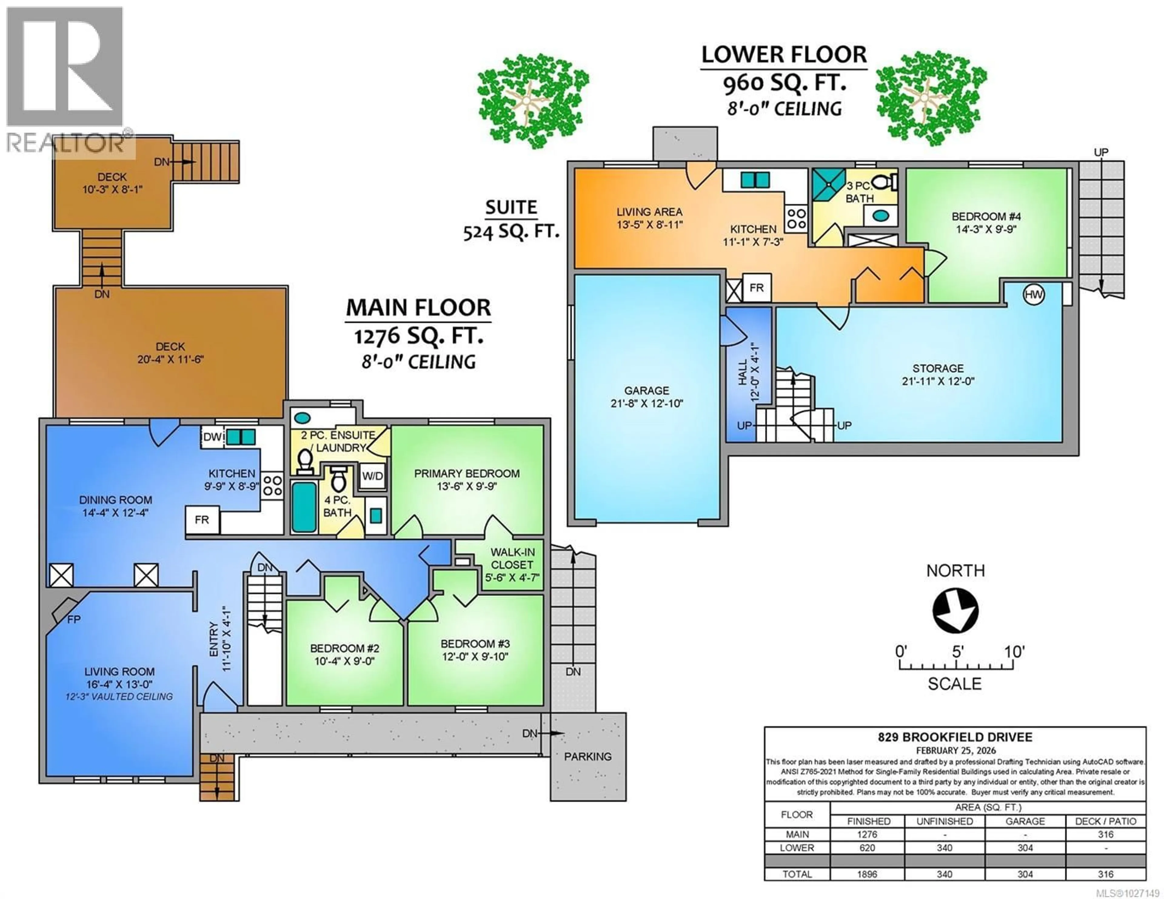 Floor plan for 829 BROOKFIELD DRIVE, Nanaimo British Columbia V9R6P2