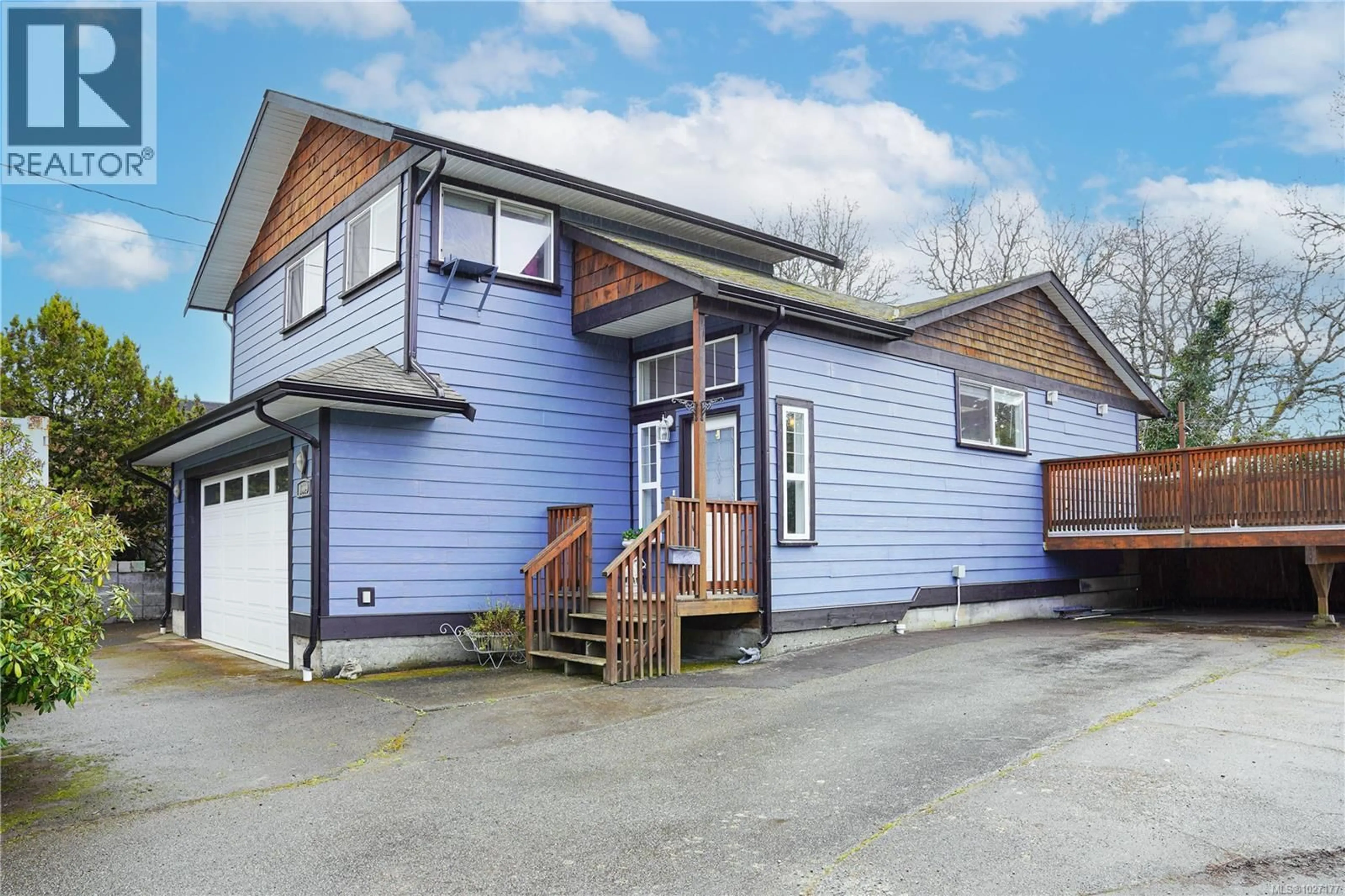 Home with vinyl exterior material, street for 1009 LINDA LANE, Langford British Columbia V9B2S7