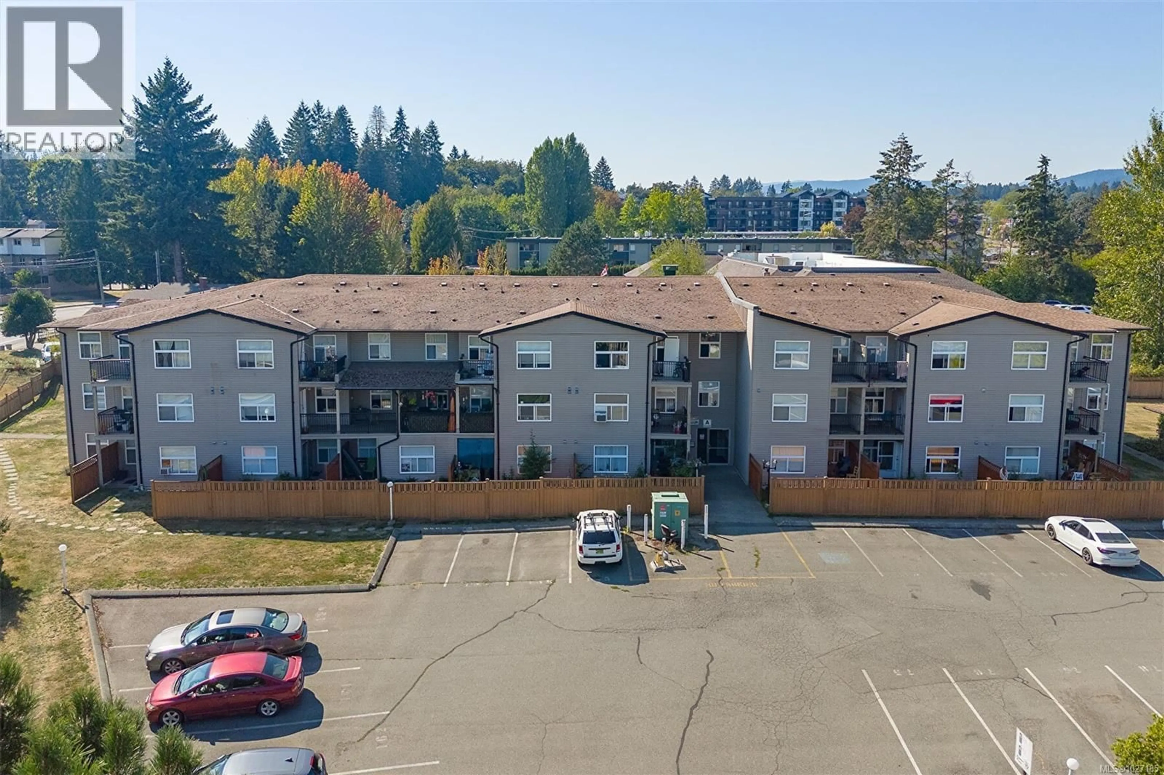 A pic from outside/outdoor area/front of a property/back of a property/a pic from drone, mountain view for 101 - 3215 COWICHAN LAKE ROAD, Duncan British Columbia V9L5G5