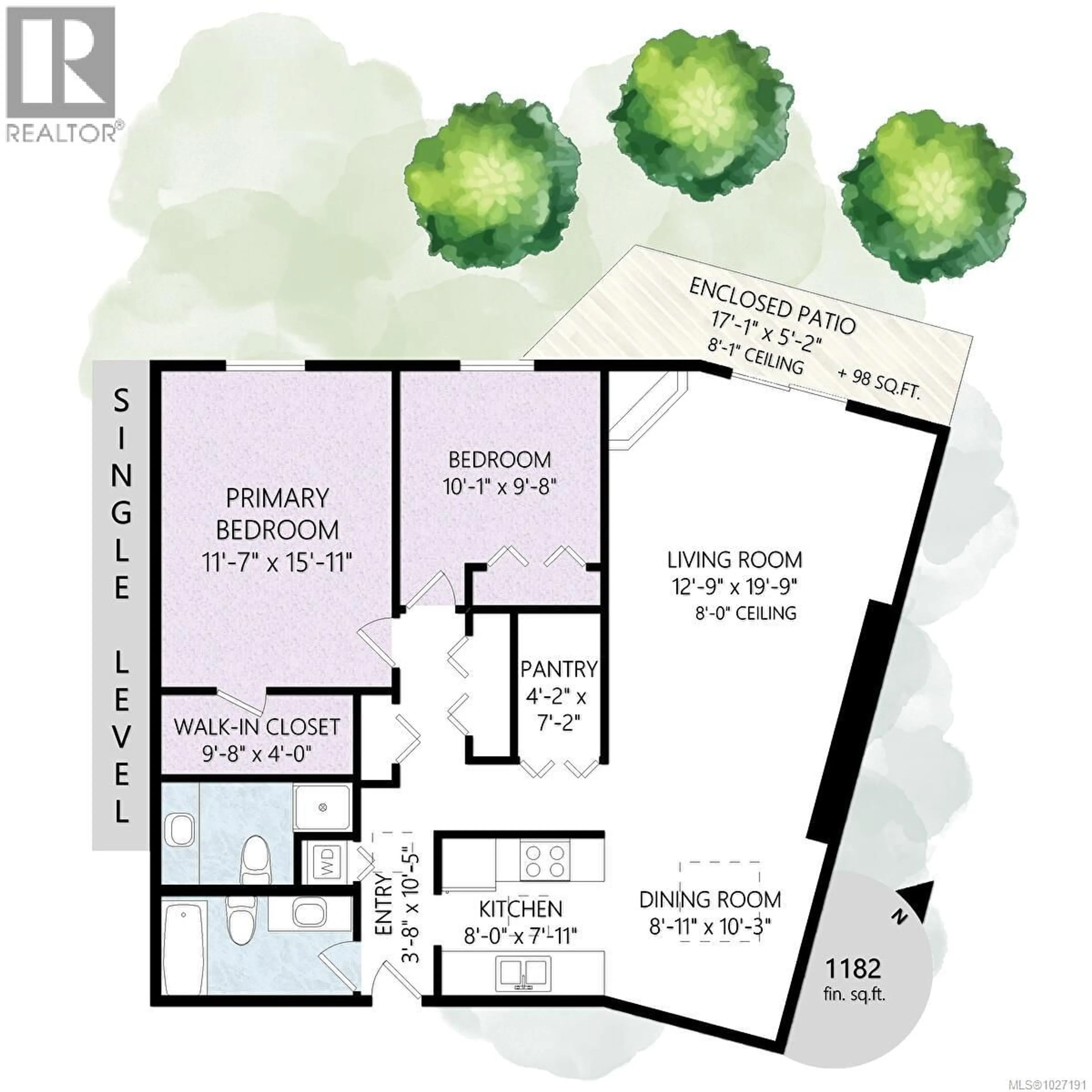 Floor plan for 317 - 3962 CEDAR HILL ROAD, Saanich British Columbia V8N3B8