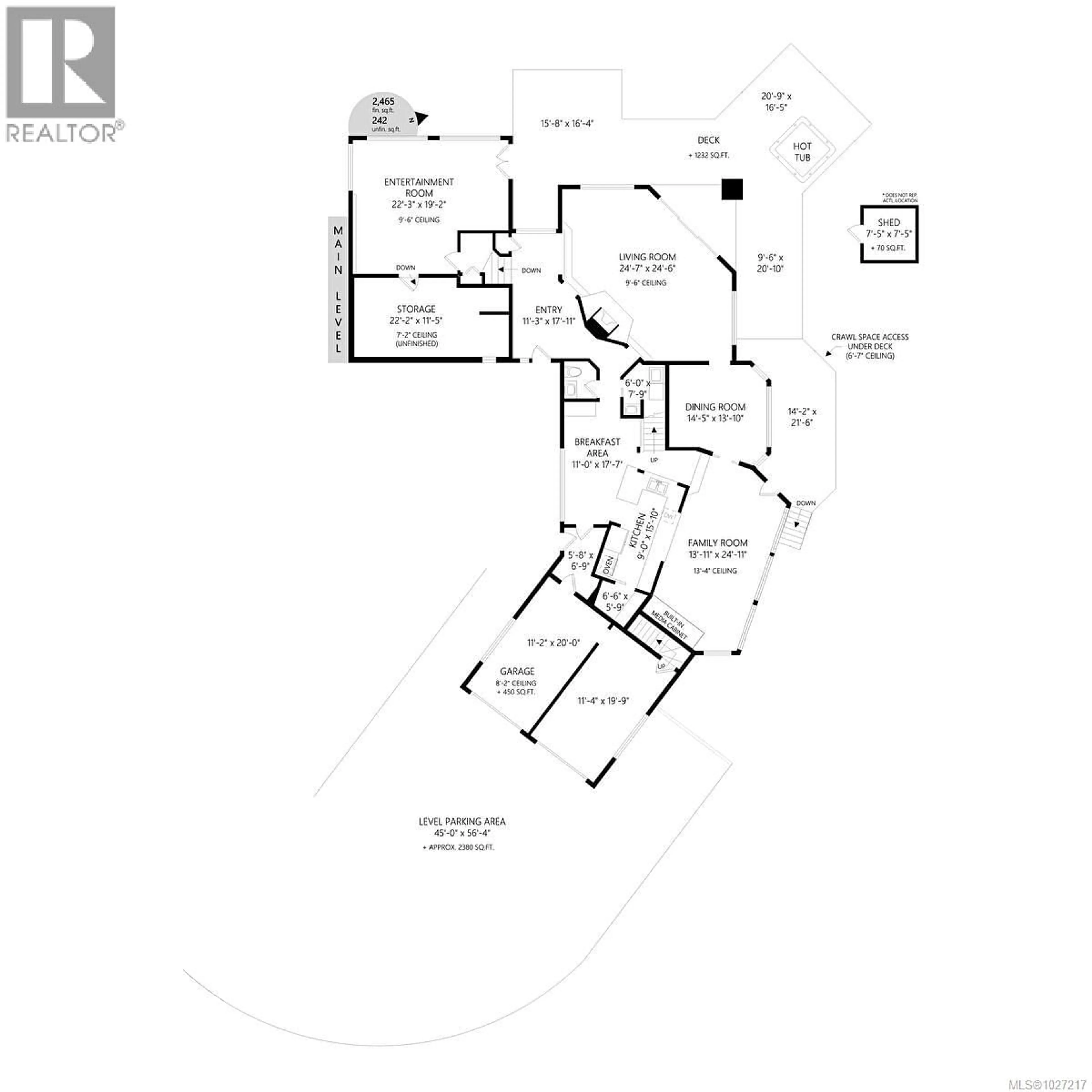 Floor plan for 1126 HIGHVIEW PLACE, North Saanich British Columbia V8L5J9