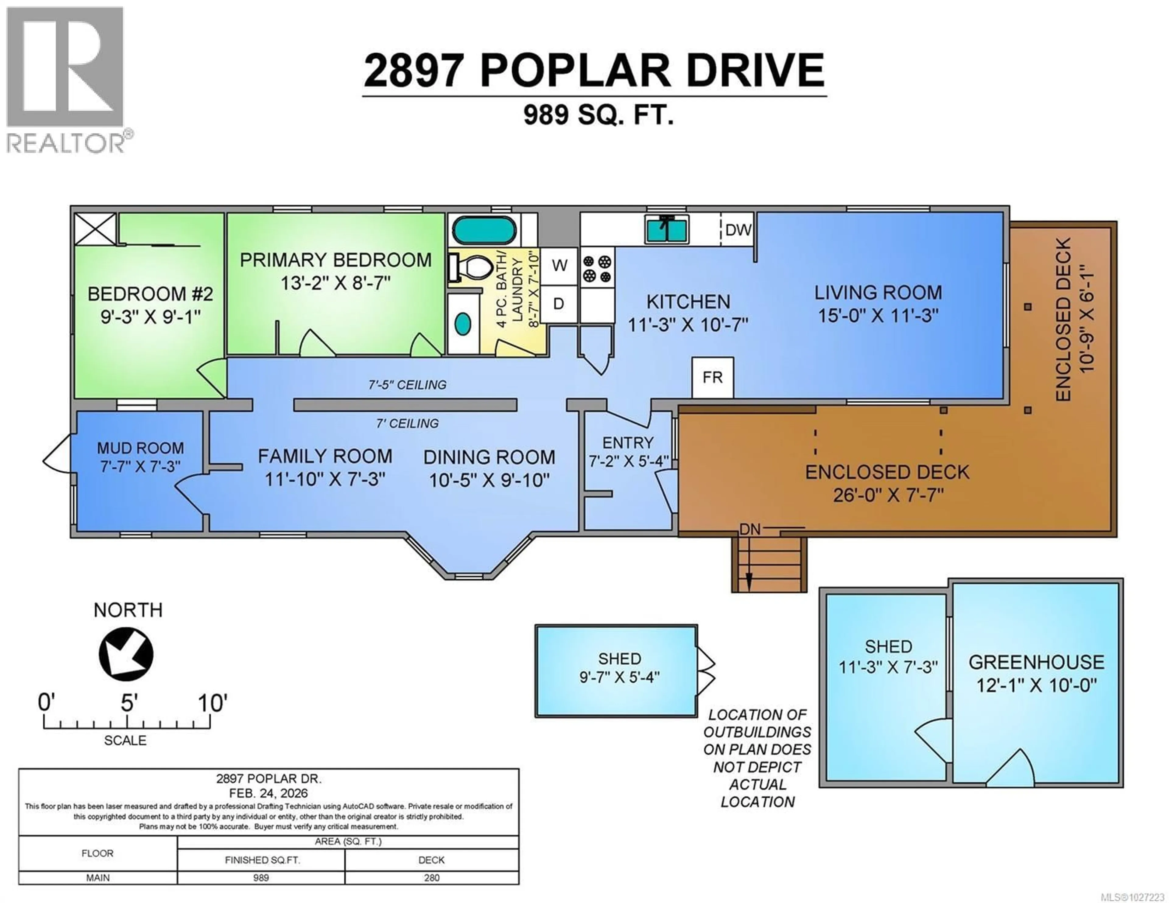Floor plan for 2897 POPLAR DRIVE, Courtenay British Columbia V9N6A9