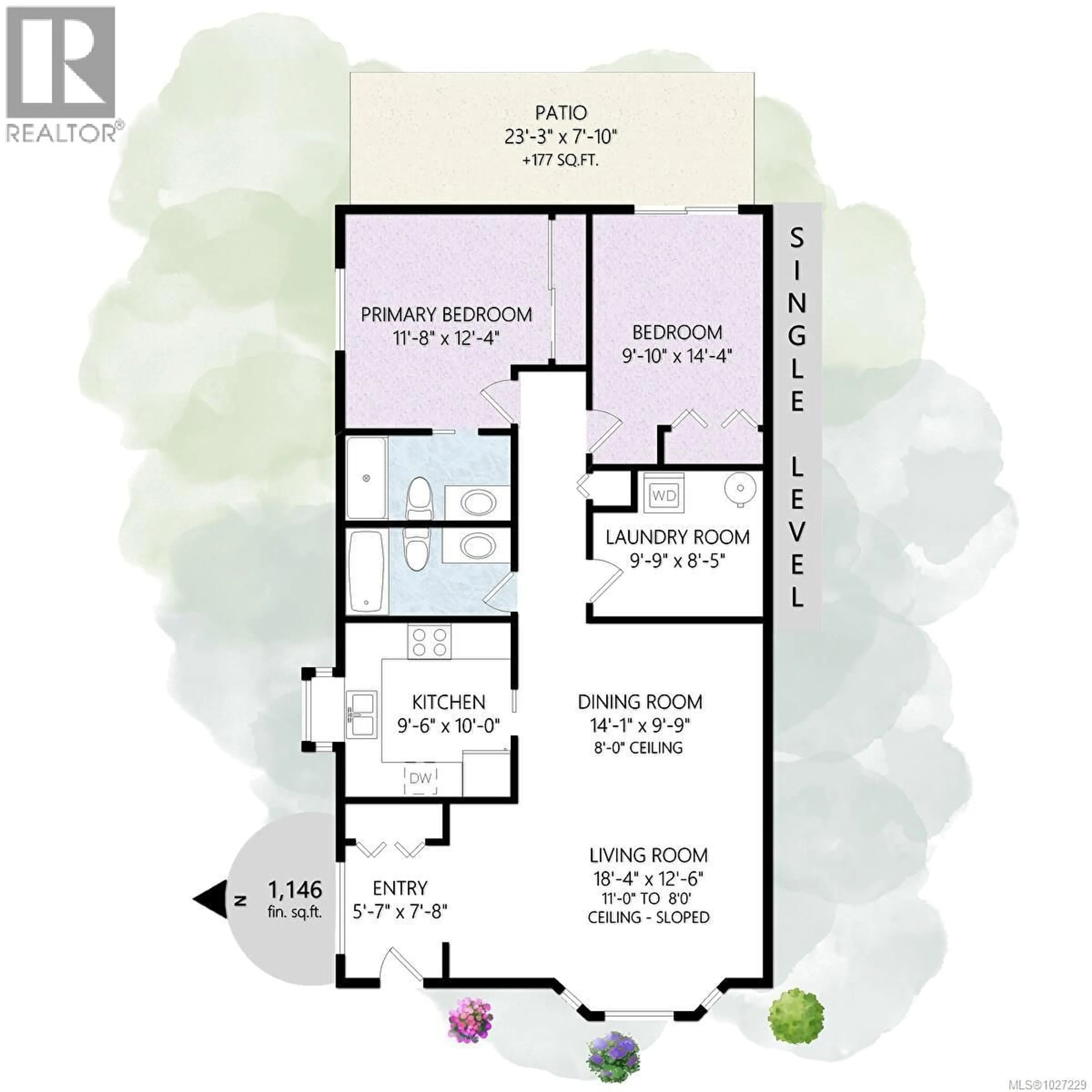 Floor plan for 8 - 100 ABBEY LANE, Parksville British Columbia V9P1N4