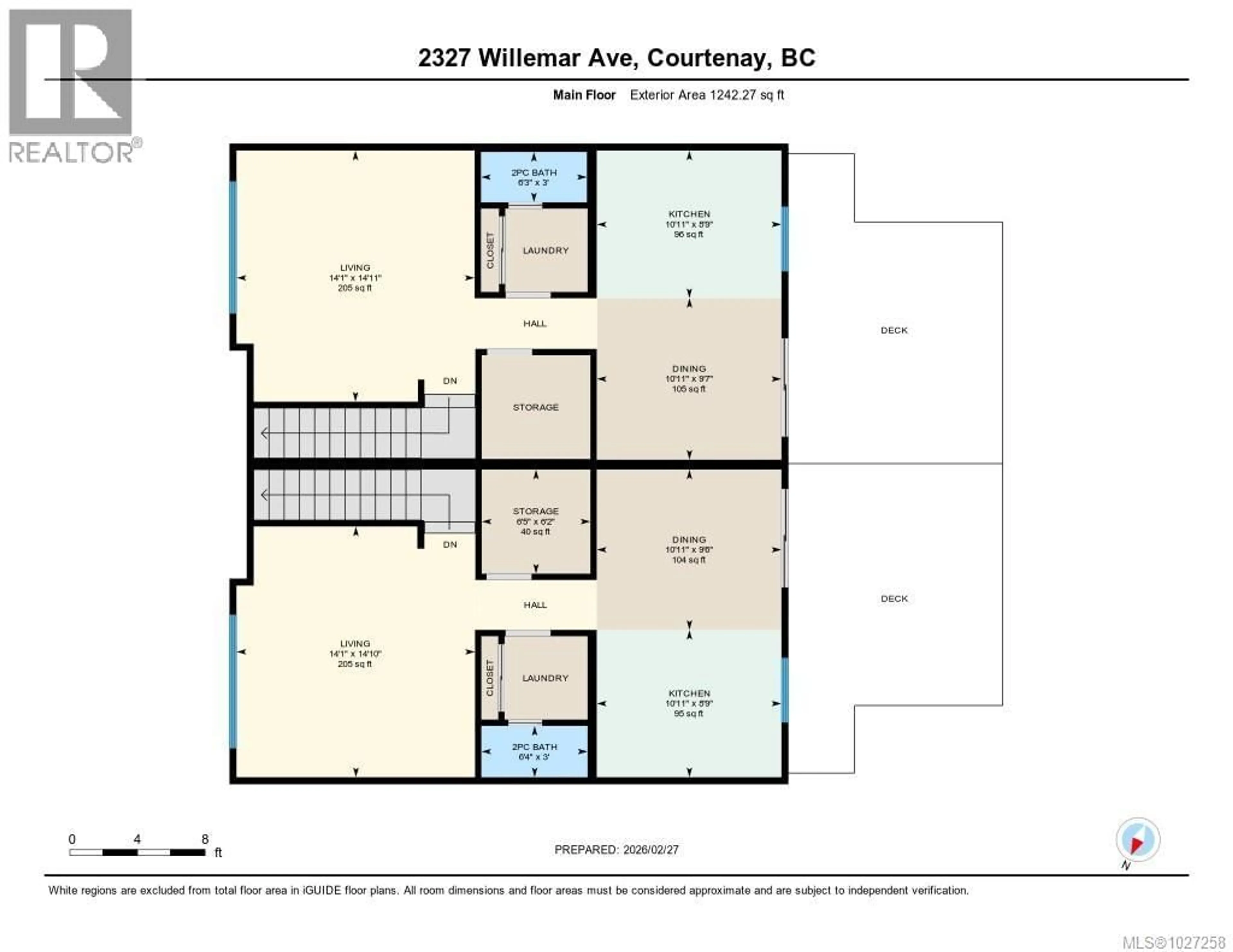 Floor plan for 2327 WILLEMAR AVENUE, Courtenay British Columbia V9N3M7