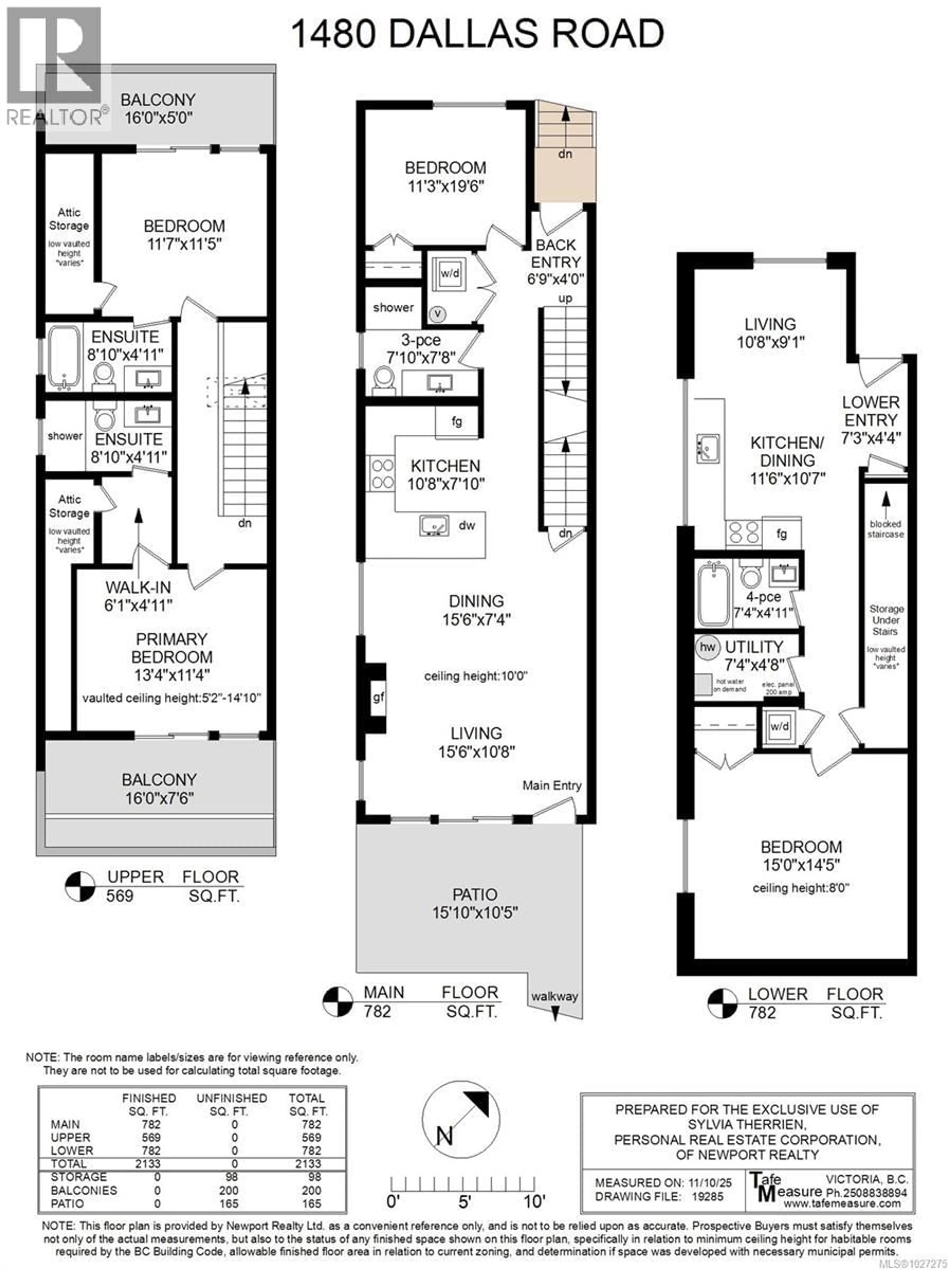 Floor plan for 1480 DALLAS ROAD, Victoria British Columbia V8S1A2