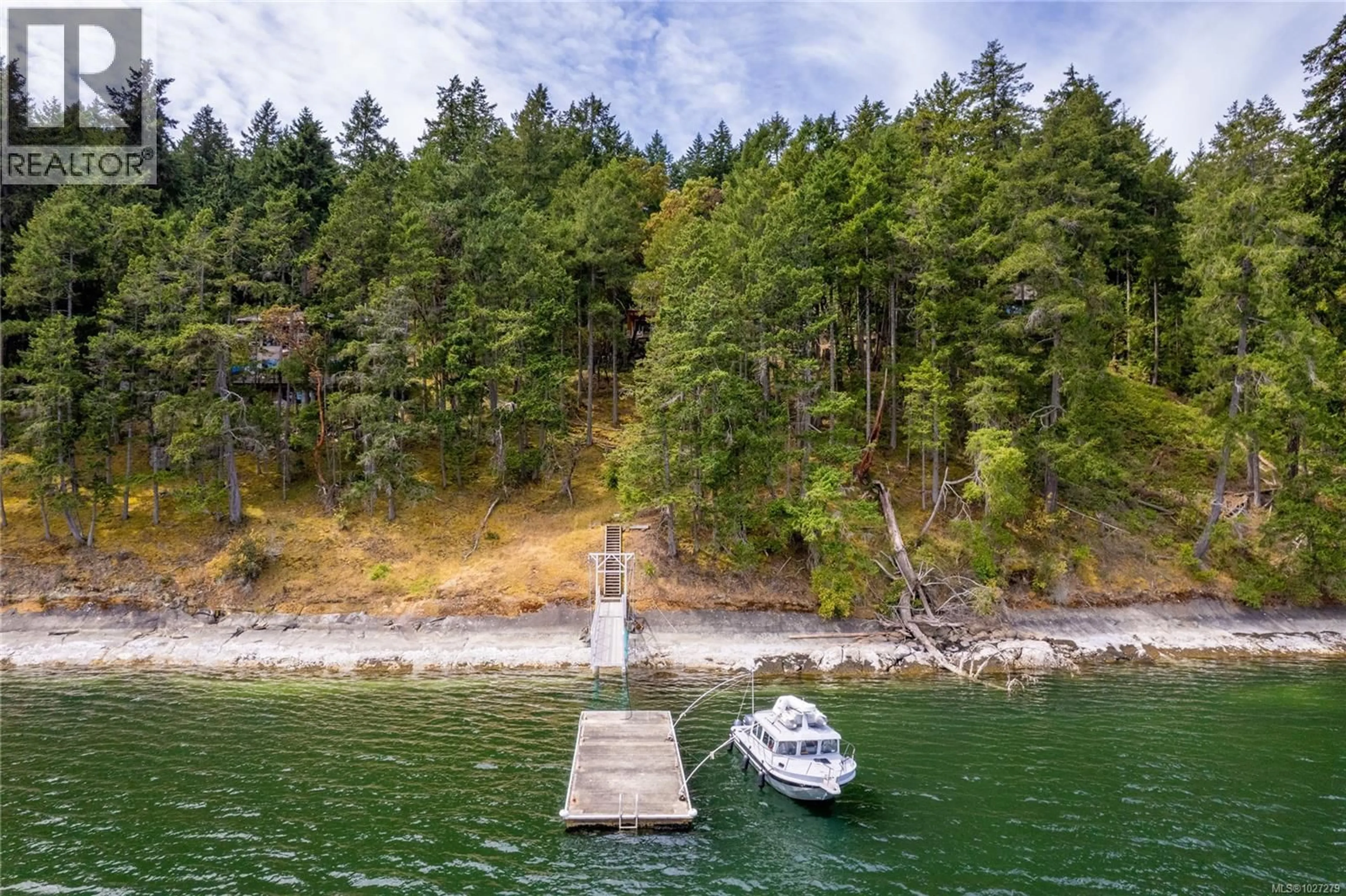 A pic from outside/outdoor area/front of a property/back of a property/a pic from drone, water/lake/river/ocean view for 144 SUNRISE POINT ROAD, Thetis Island British Columbia V0R2Y0