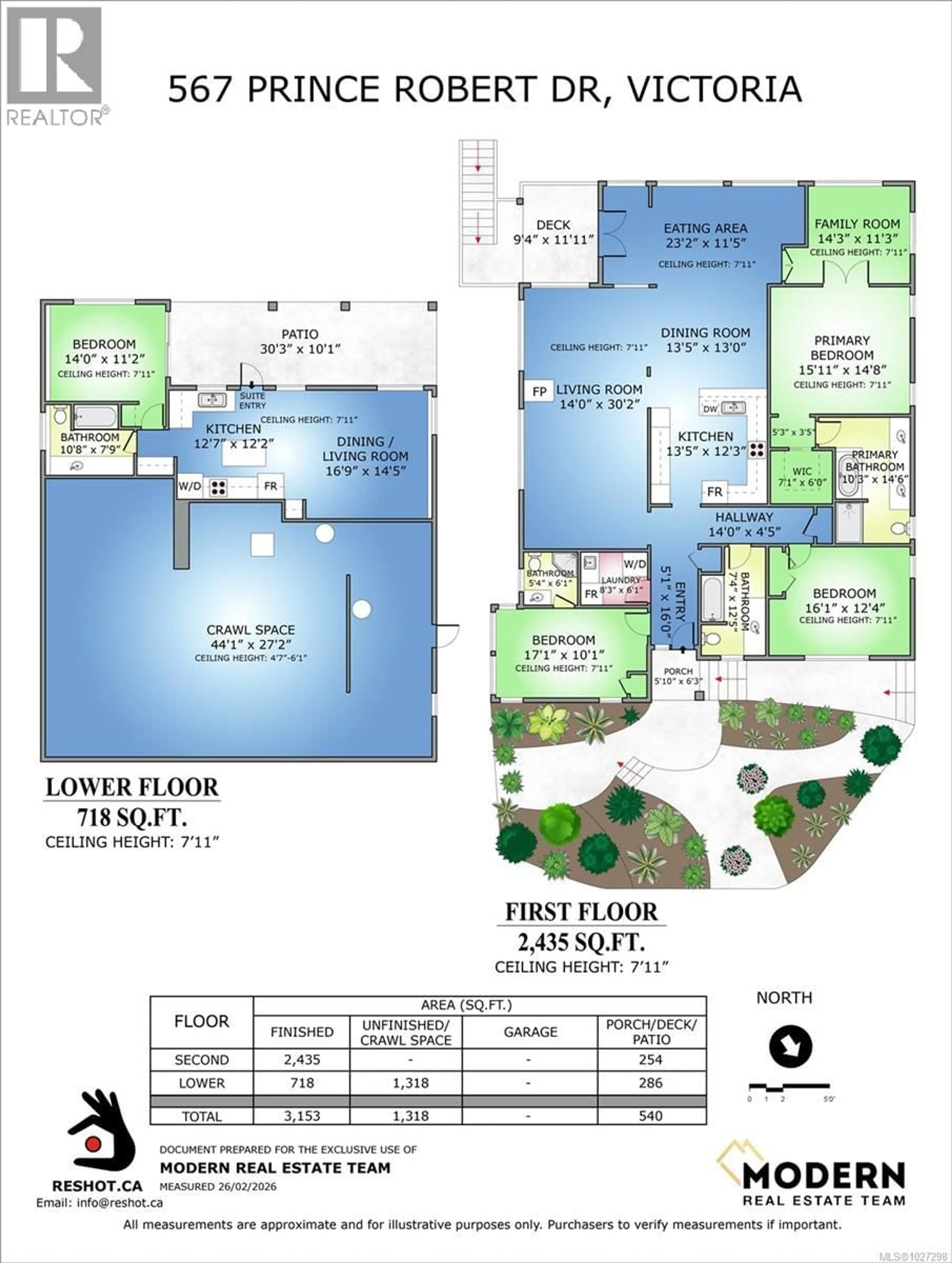 Floor plan for 567 PRINCE ROBERT DRIVE, View Royal British Columbia V9B1E1