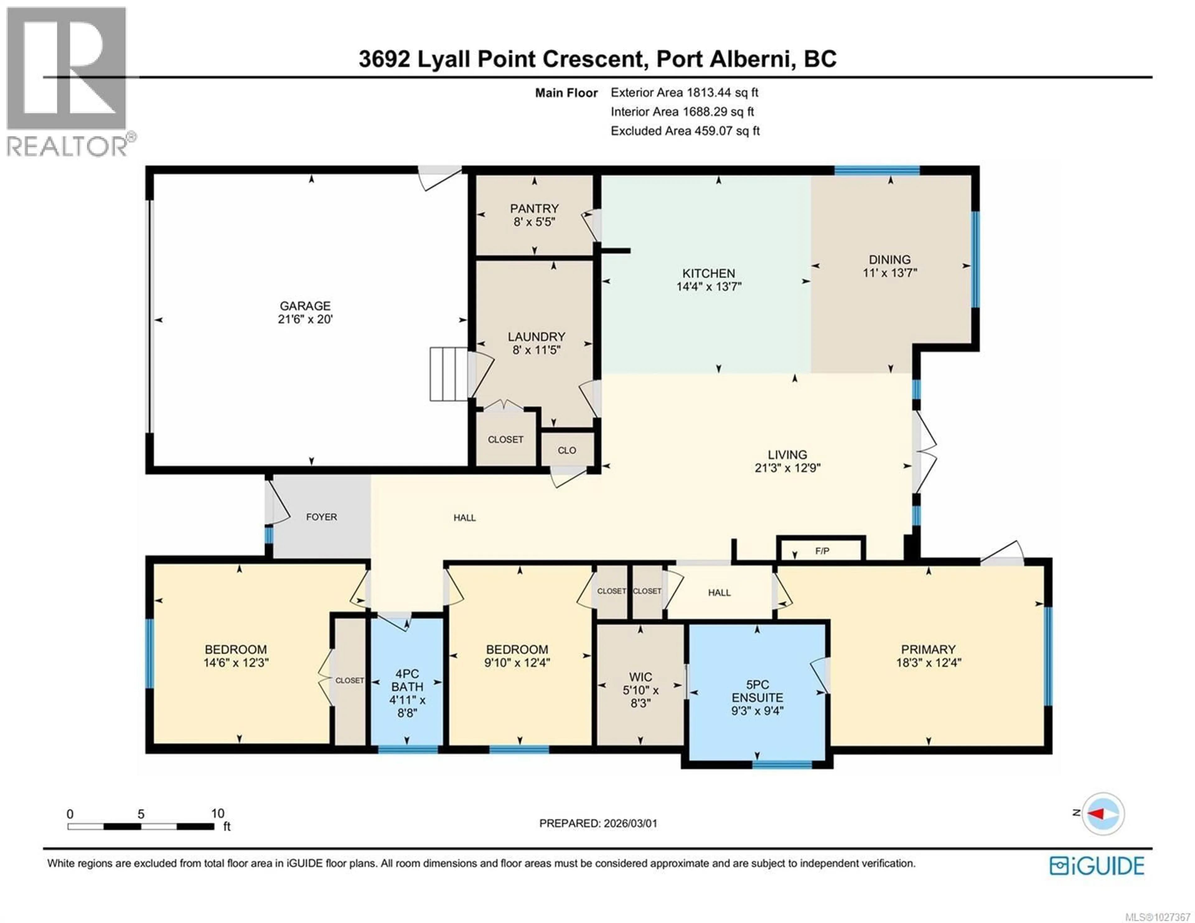 Floor plan for 3692 LYALL POINT CRESCENT, Port Alberni British Columbia V9Y0A2