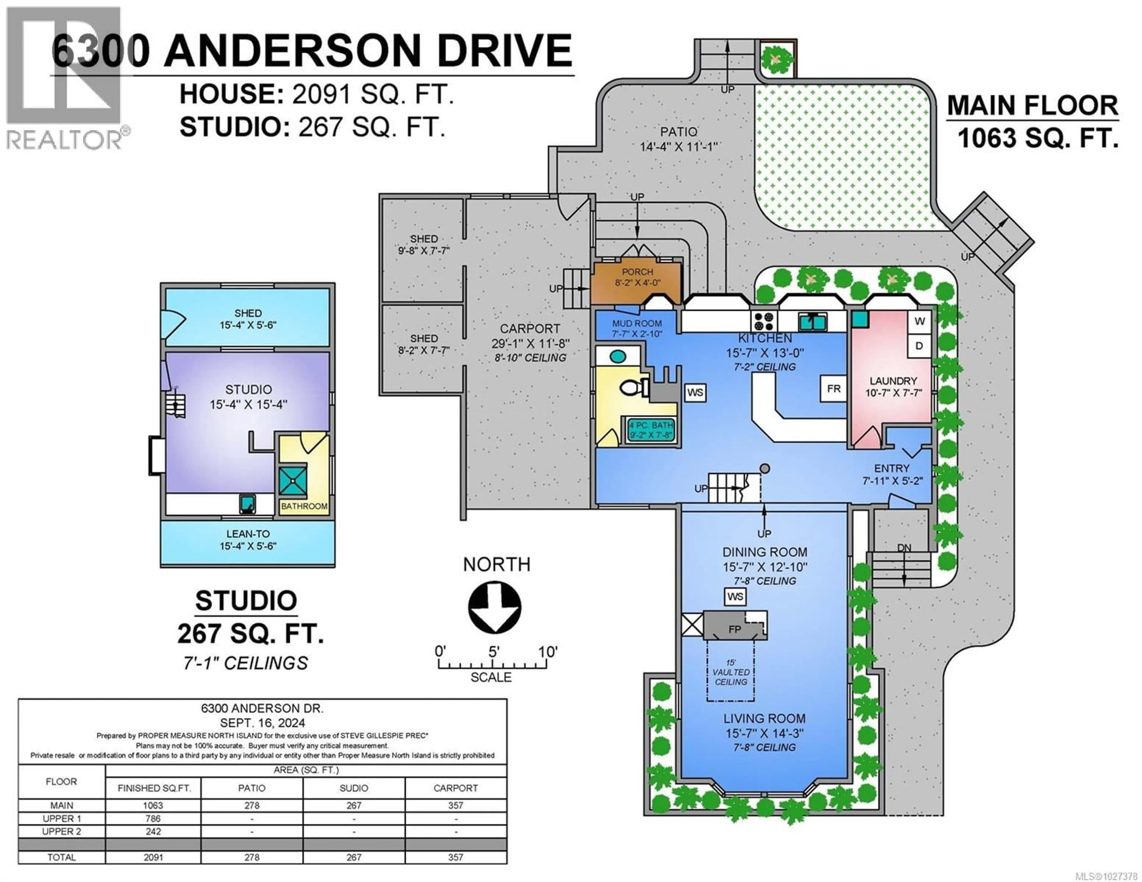 Floor plan for 6300 ANDERSON DRIVE, Hornby Island British Columbia V0R1Z0