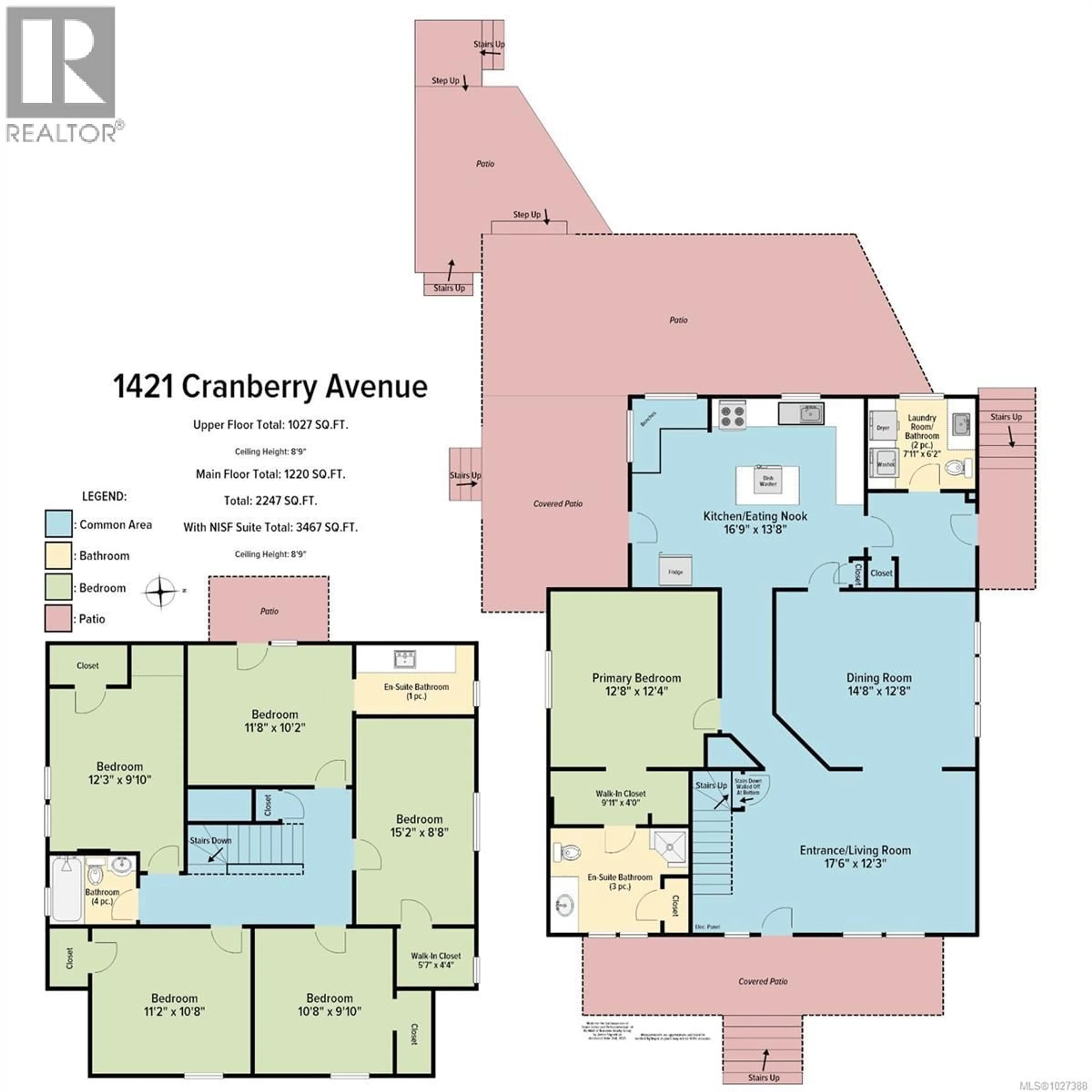 Floor plan for 1421 CRANBERRY AVENUE, Nanaimo British Columbia V9R6Z7