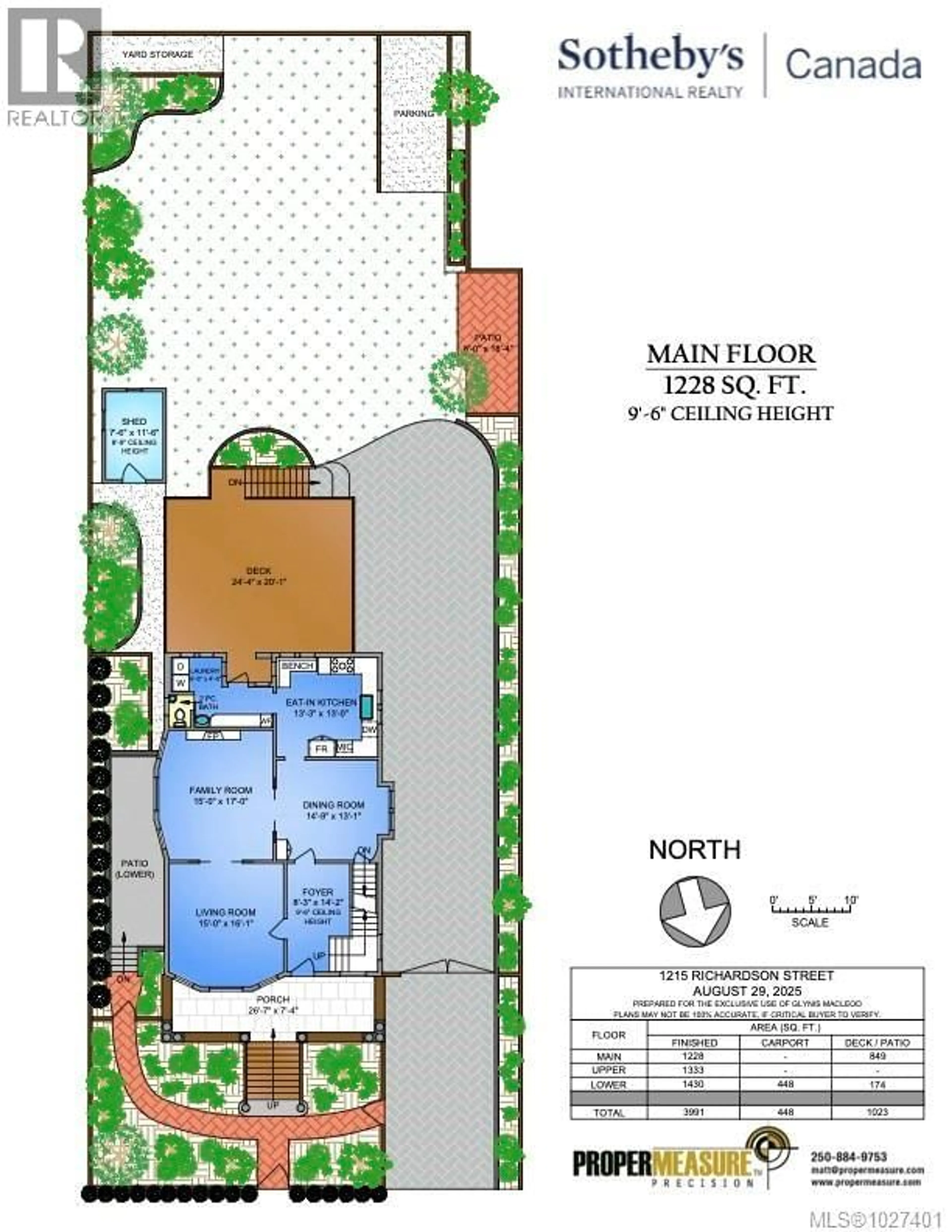 Floor plan for 1215 RICHARDSON STREET, Victoria British Columbia V8V3C9