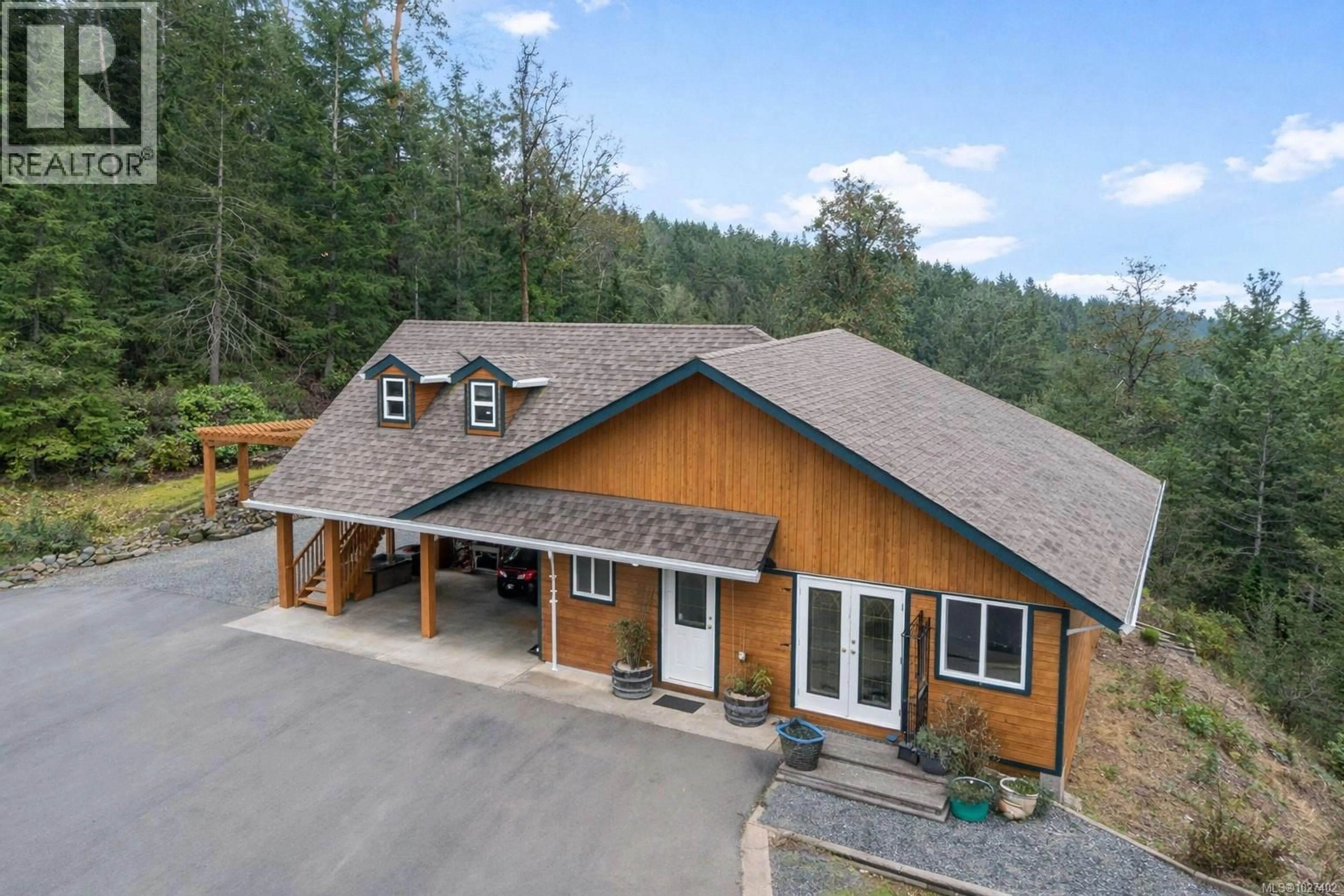 A pic from outside/outdoor area/front of a property/back of a property/a pic from drone, unknown for 1990 RENA ROAD, Nanoose Bay British Columbia V9P9B1