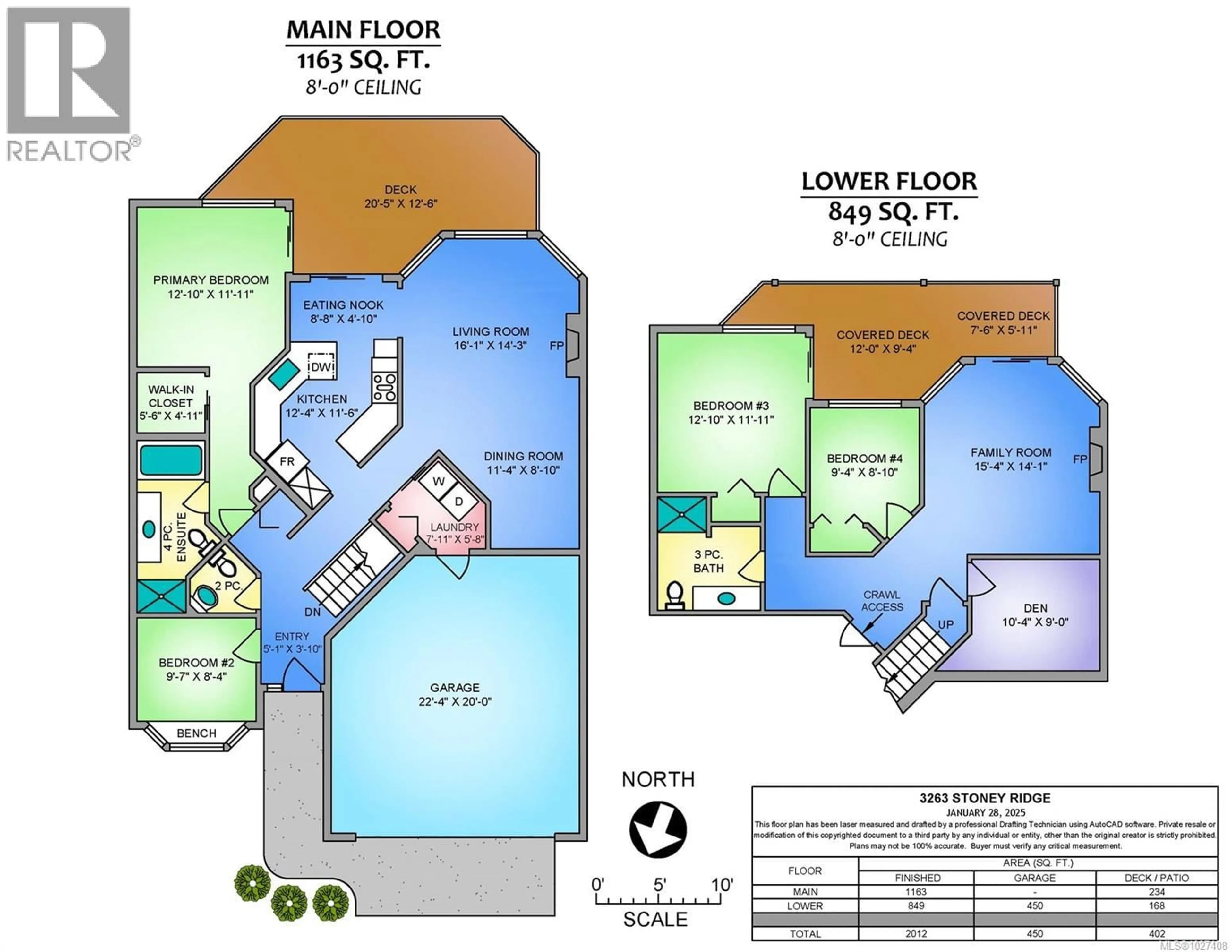 Floor plan for 3263 STONEY RIDGE, Nanaimo British Columbia V9T5V2
