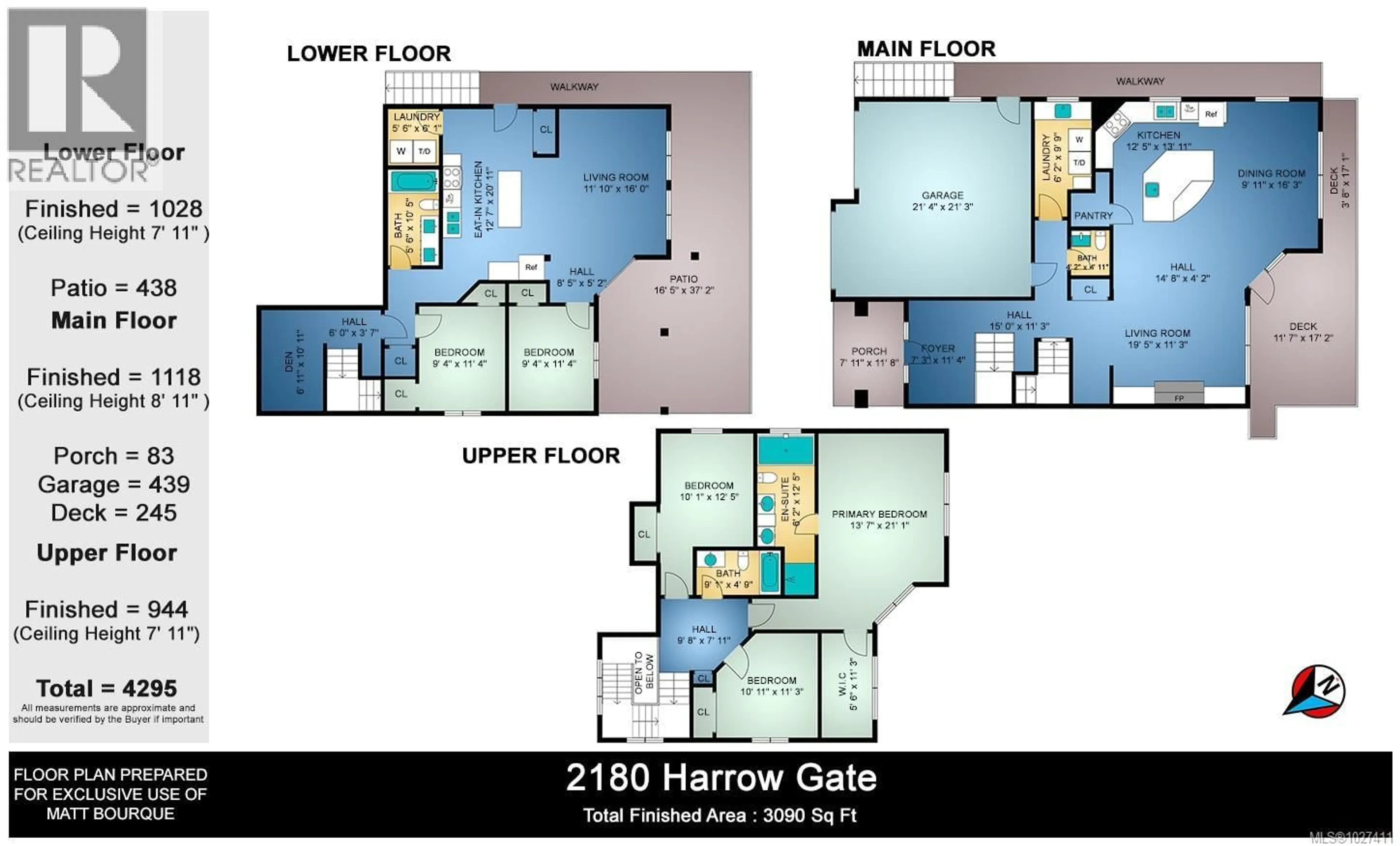 Floor plan for 2180 HARROW GATE, Langford British Columbia V9B0B9