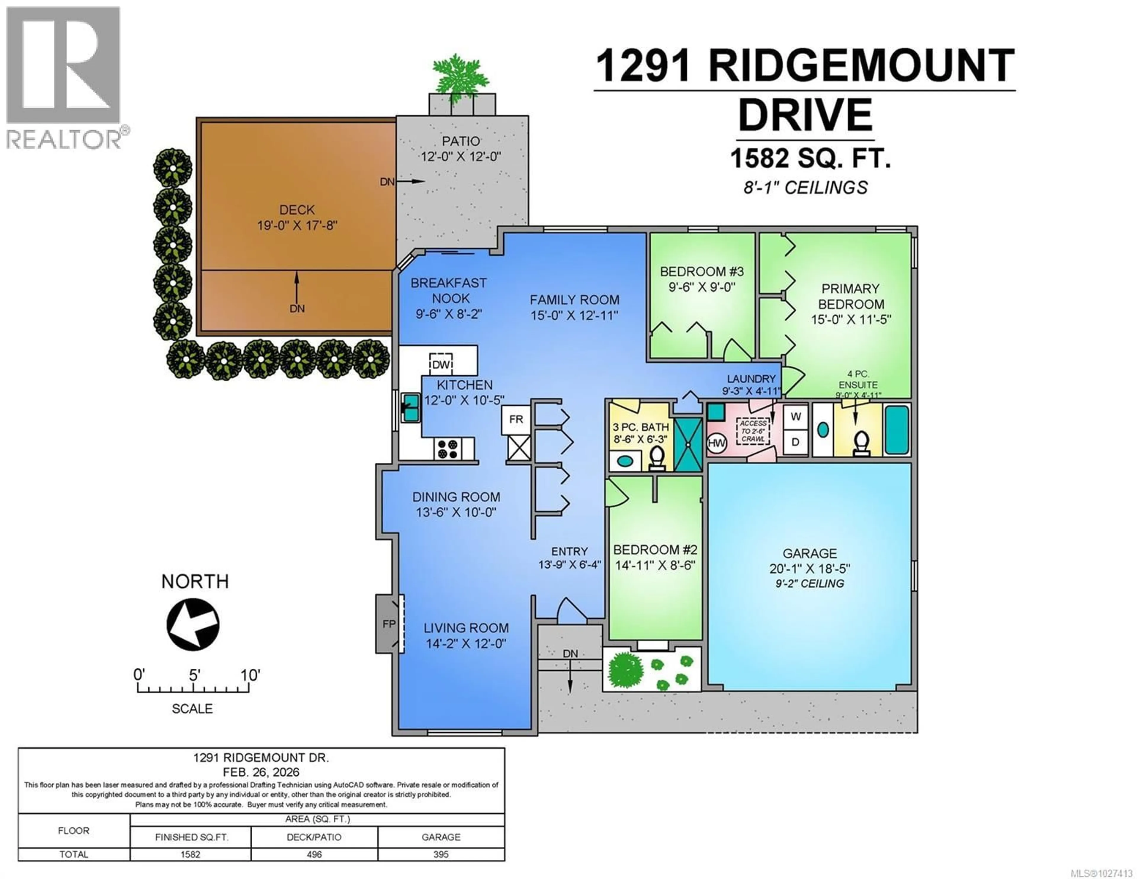 Floor plan for 1291 RIDGEMOUNT DRIVE, Comox British Columbia V9M4H1