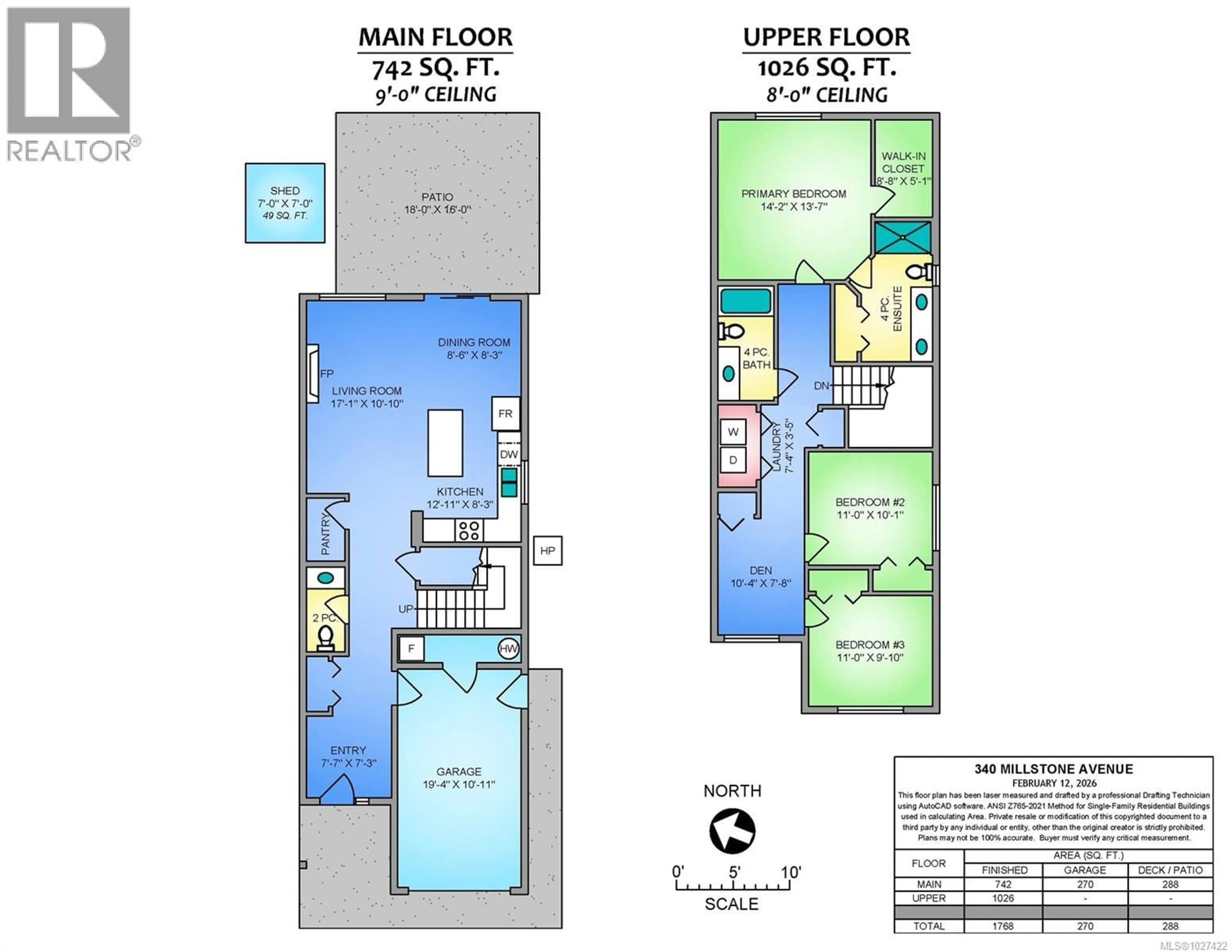 Floor plan for 340 MILLSTONE AVENUE, Nanaimo British Columbia V9S0B5