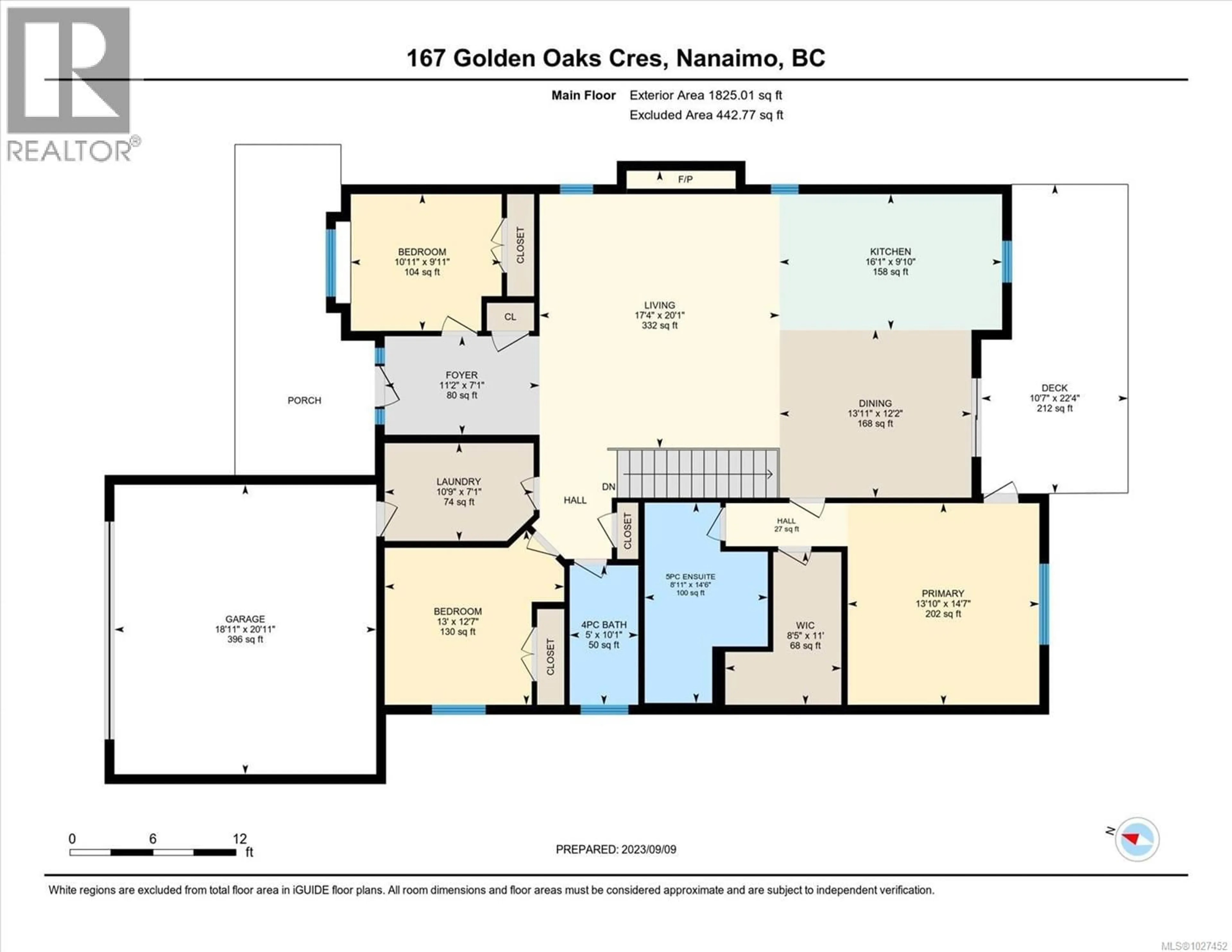 Floor plan for 167 GOLDEN OAKS CRESCENT, Nanaimo British Columbia V9T0K8
