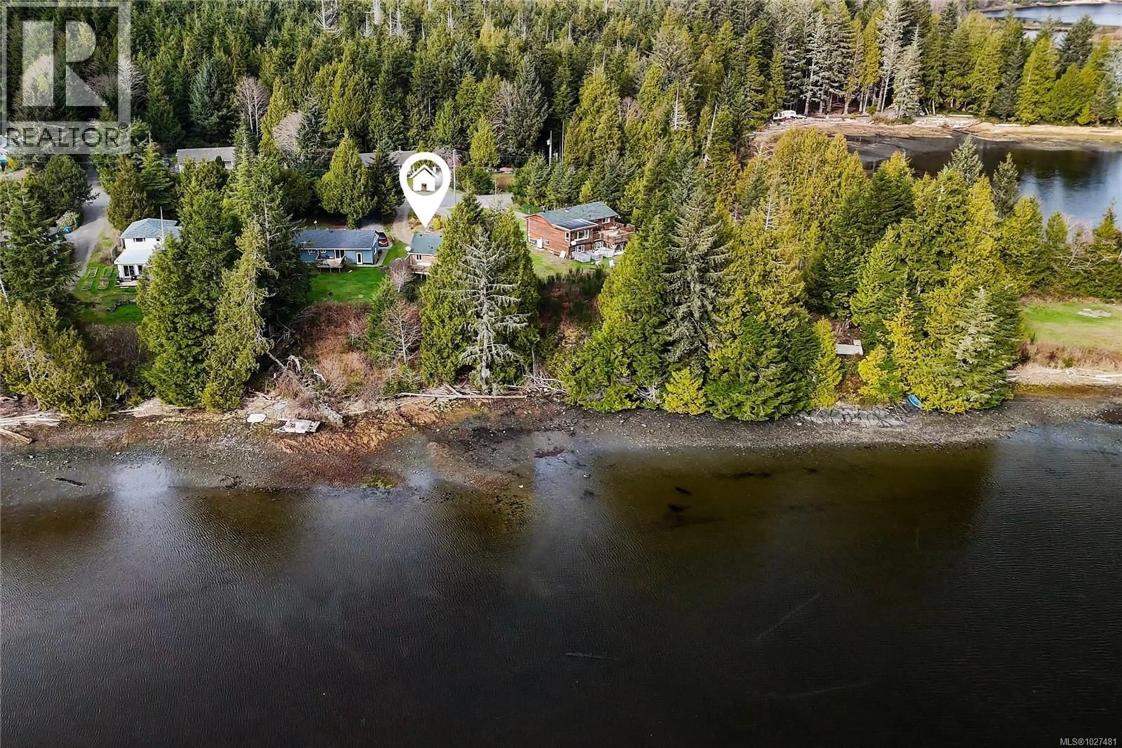 A pic from outside/outdoor area/front of a property/back of a property/a pic from drone, water/lake/river/ocean view for 212 ALBION CRESCENT, Ucluelet British Columbia V0R3A0