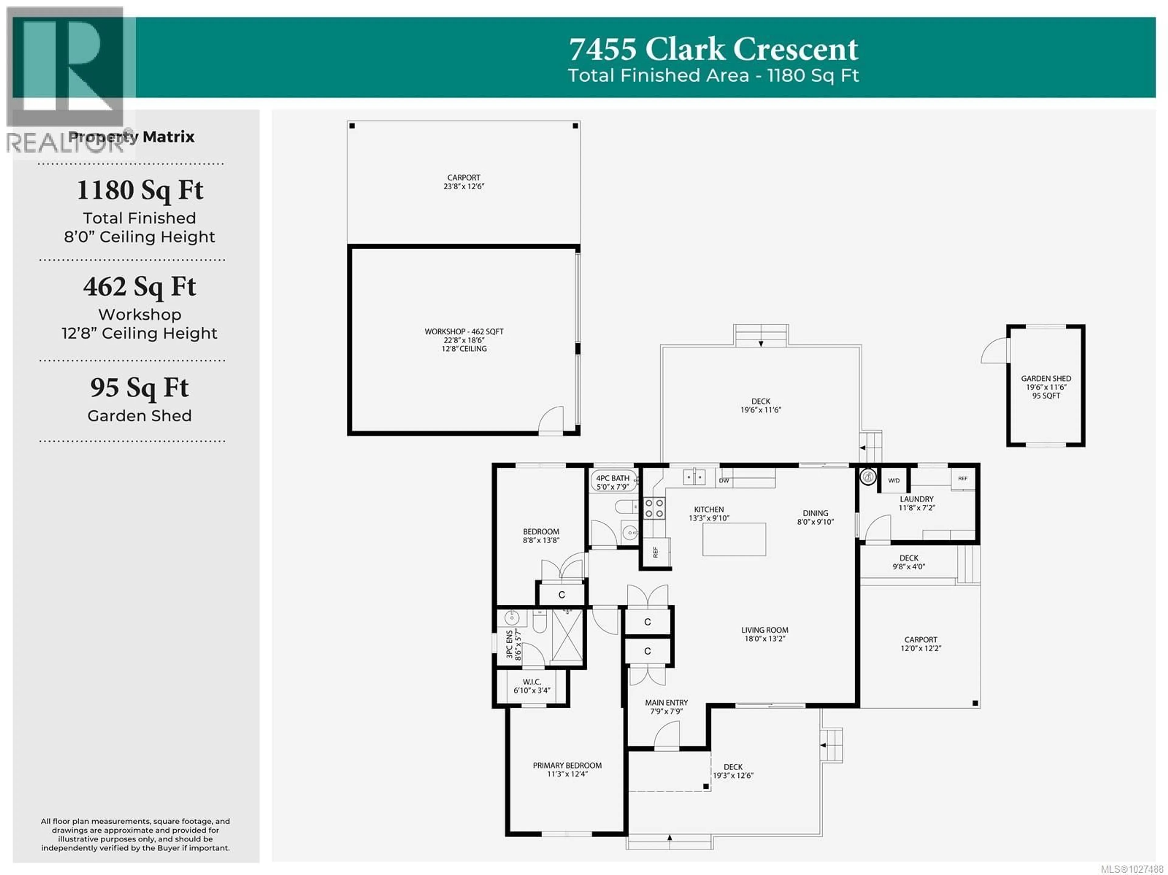 Floor plan for 7455 CLARK CRESCENT, Lantzville British Columbia V0R2H0